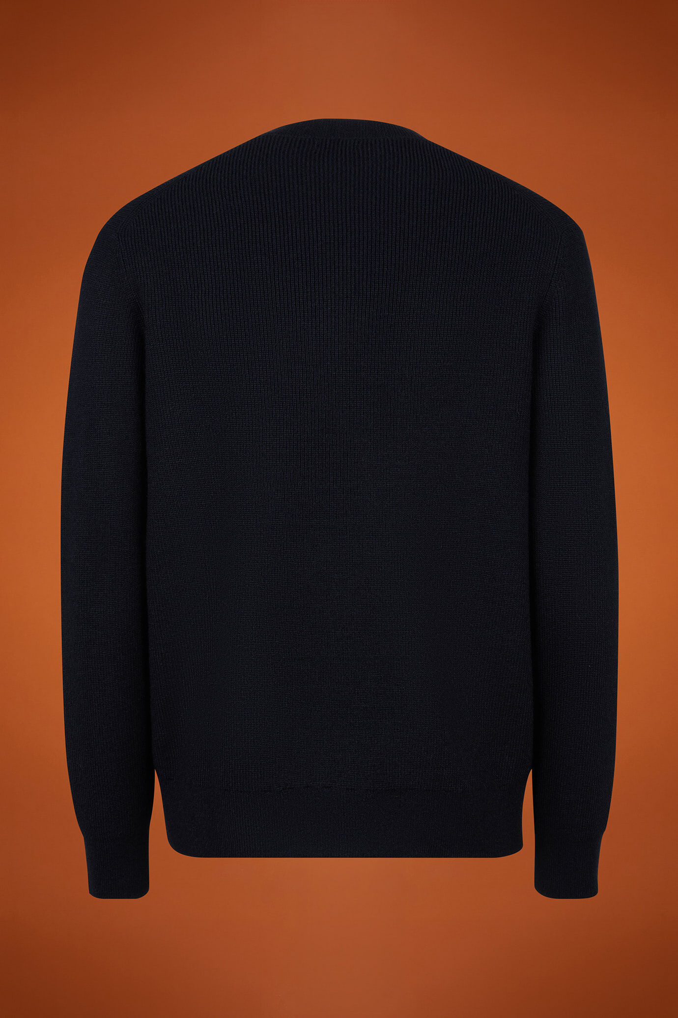 Men's ribbed knit crew neck jumper in a regular fit image number 5