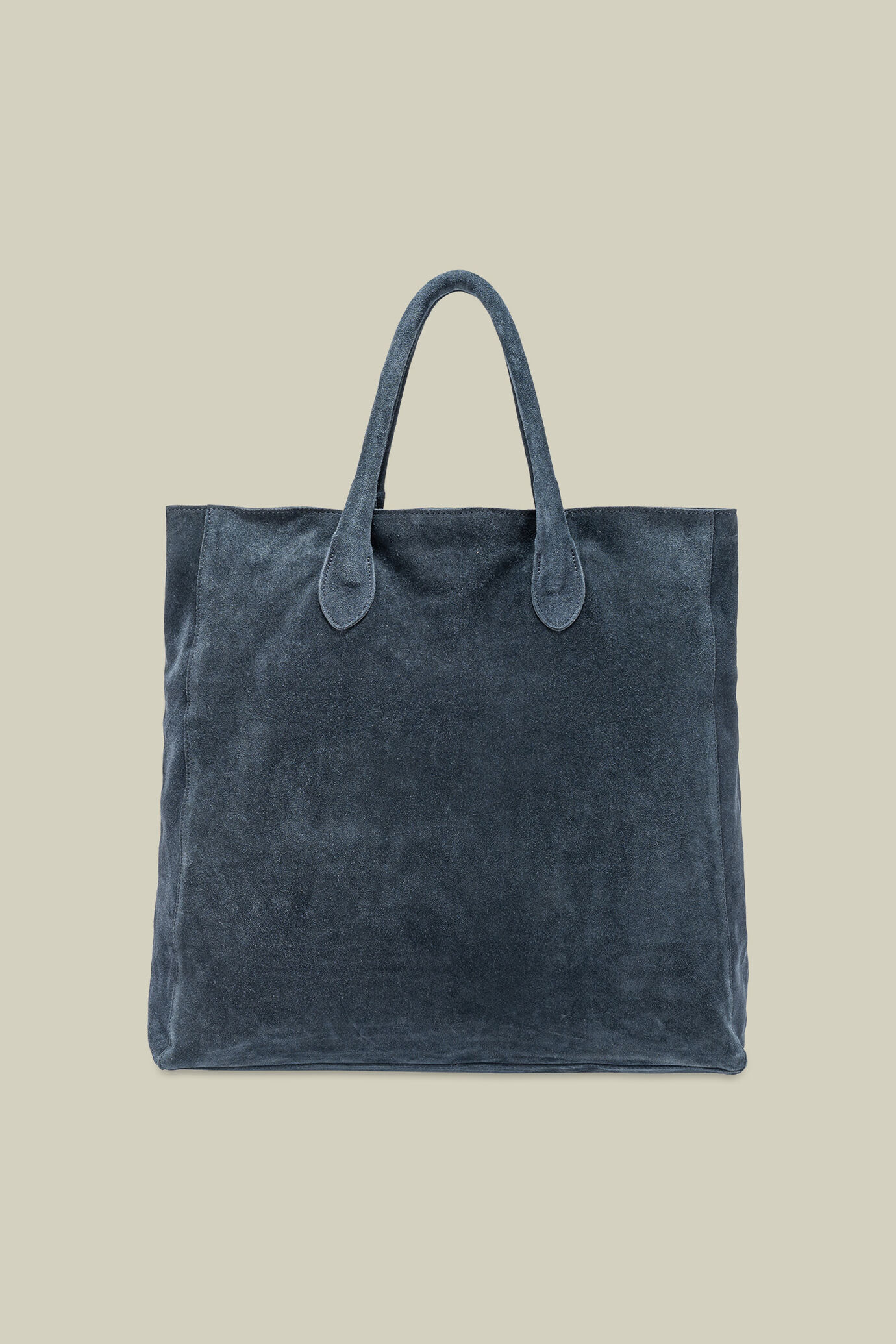 Borsa vera pelle effetto scamosciato