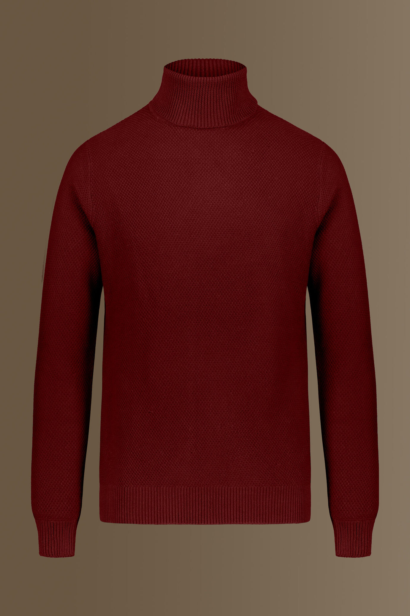 Turtle neck sweater, cotton blend image number 0