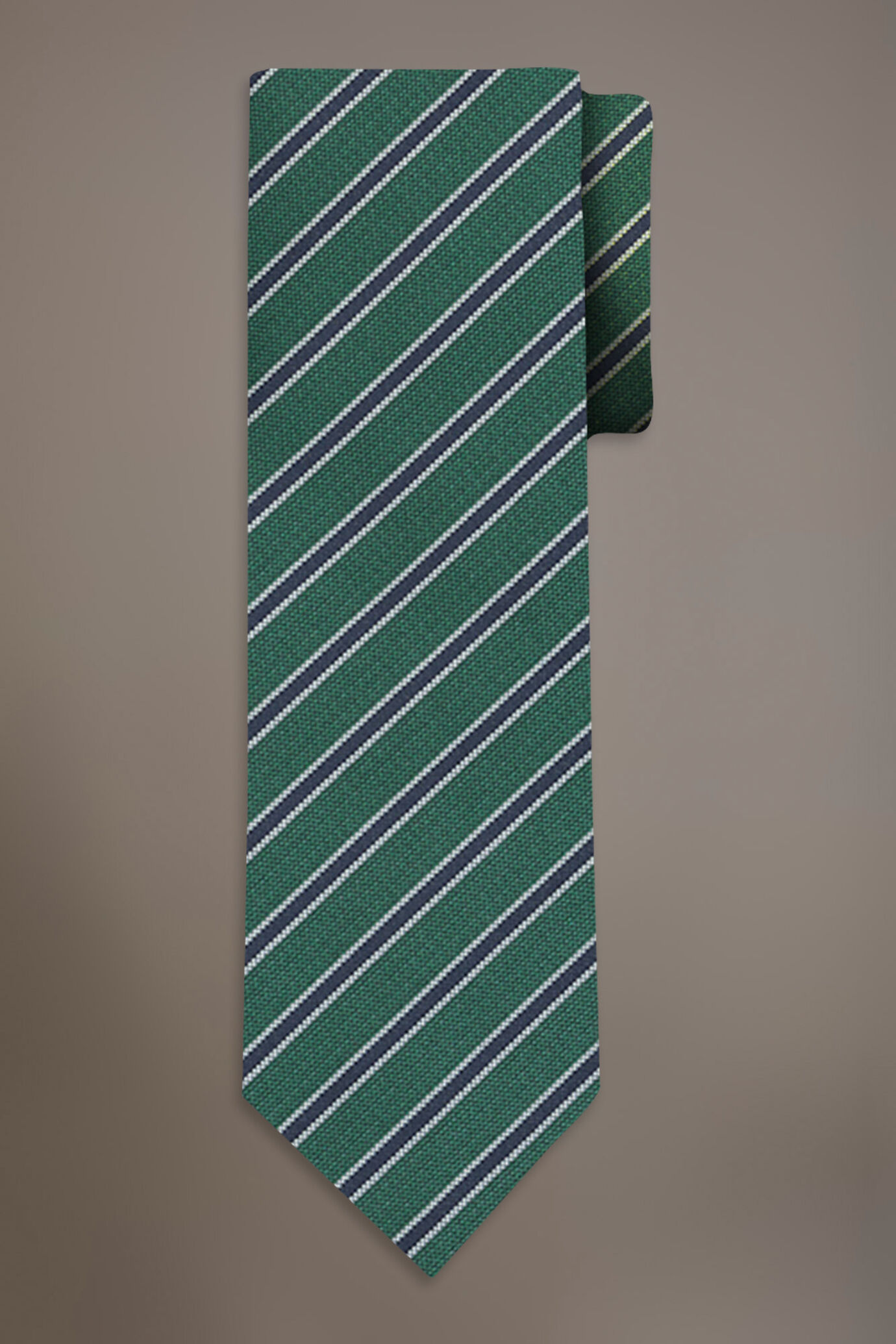 Regimental Bamboo Blend Tie image number 0