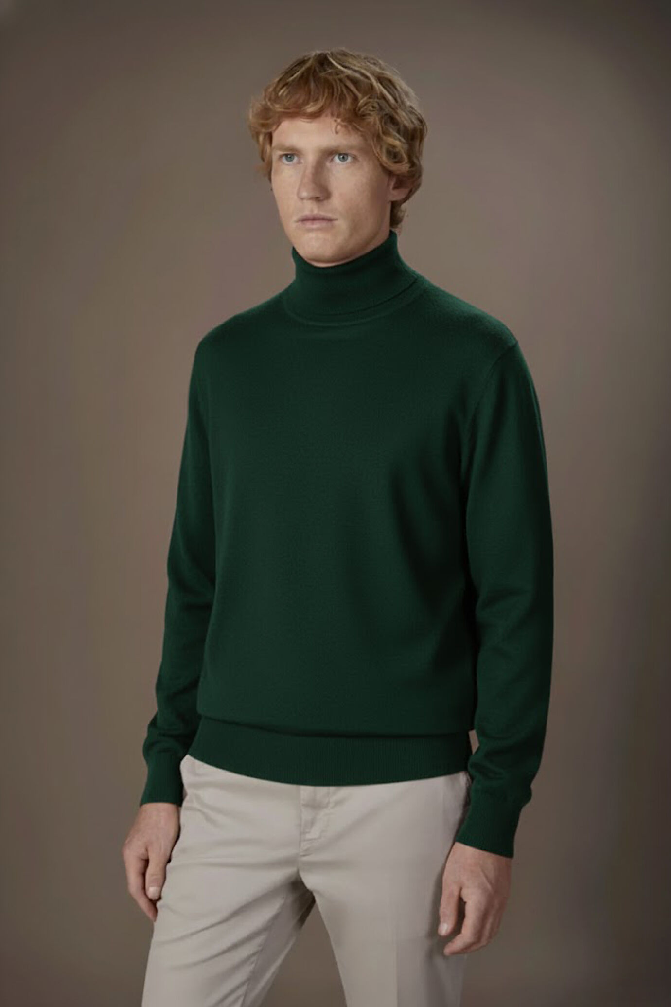 Maglia collo alto 100% cachemire image number 0