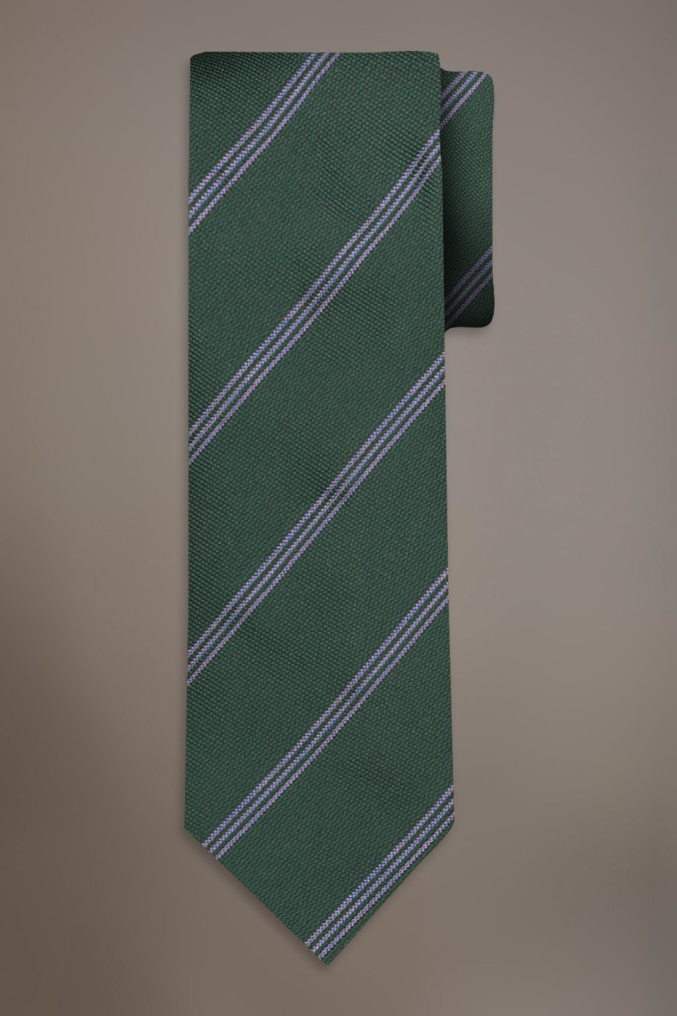 Cravatta uomo misto bamboo regimental image number 0