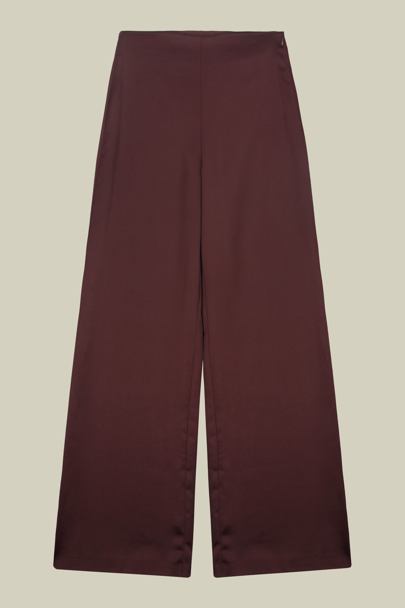 Pantalone donna palazzo con cerniera sul fianco image number 4