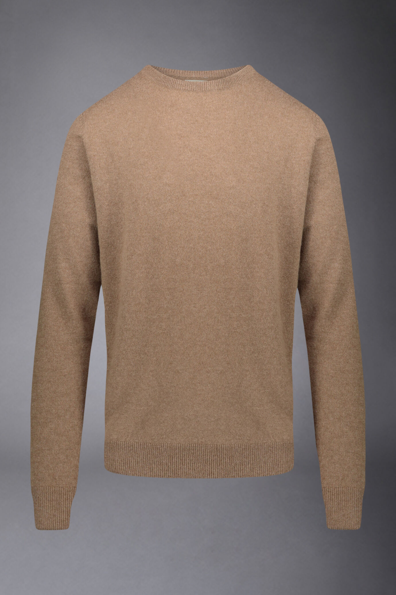 Men's 100% cashmere regular fit roundneck sweater image number 3