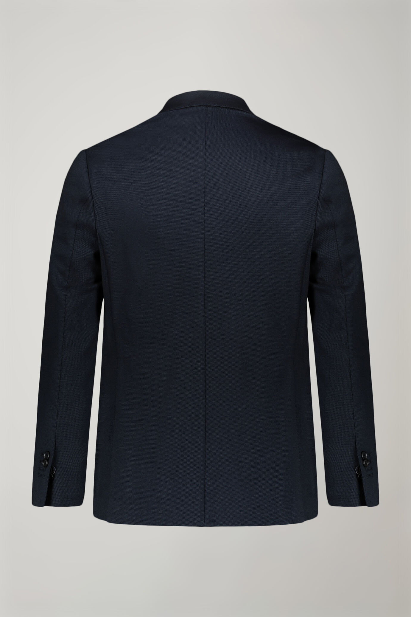 Abito monopetto regular fit tessuto jersey occhio di pernice image number 1