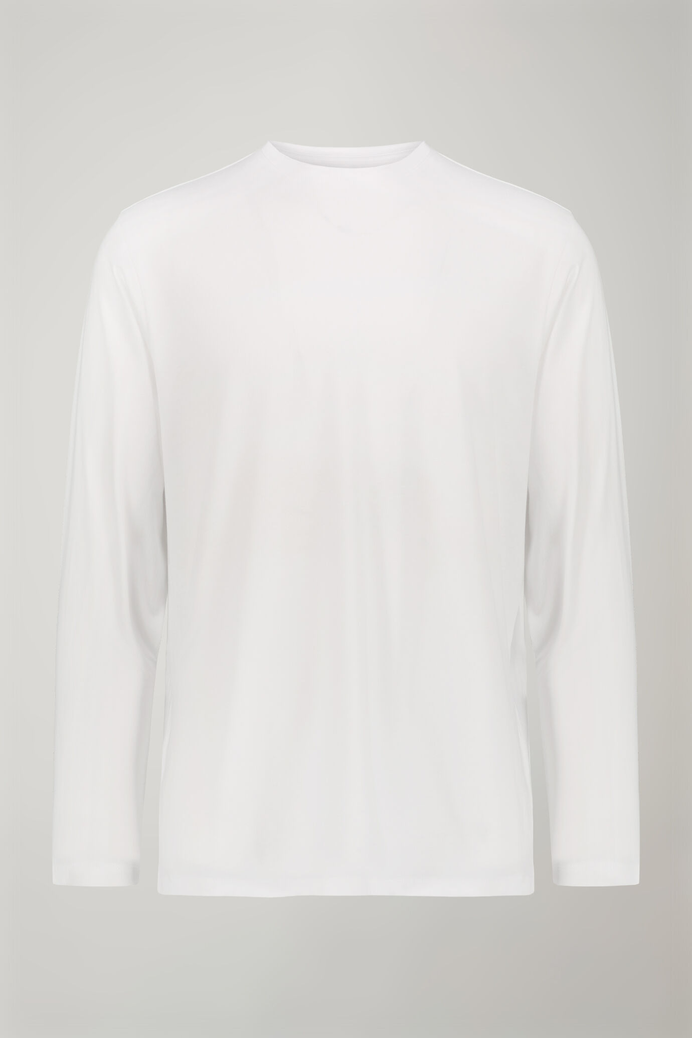 T-shirt uomo girocollo con manica lunga 100% cotone regular fit image number 4