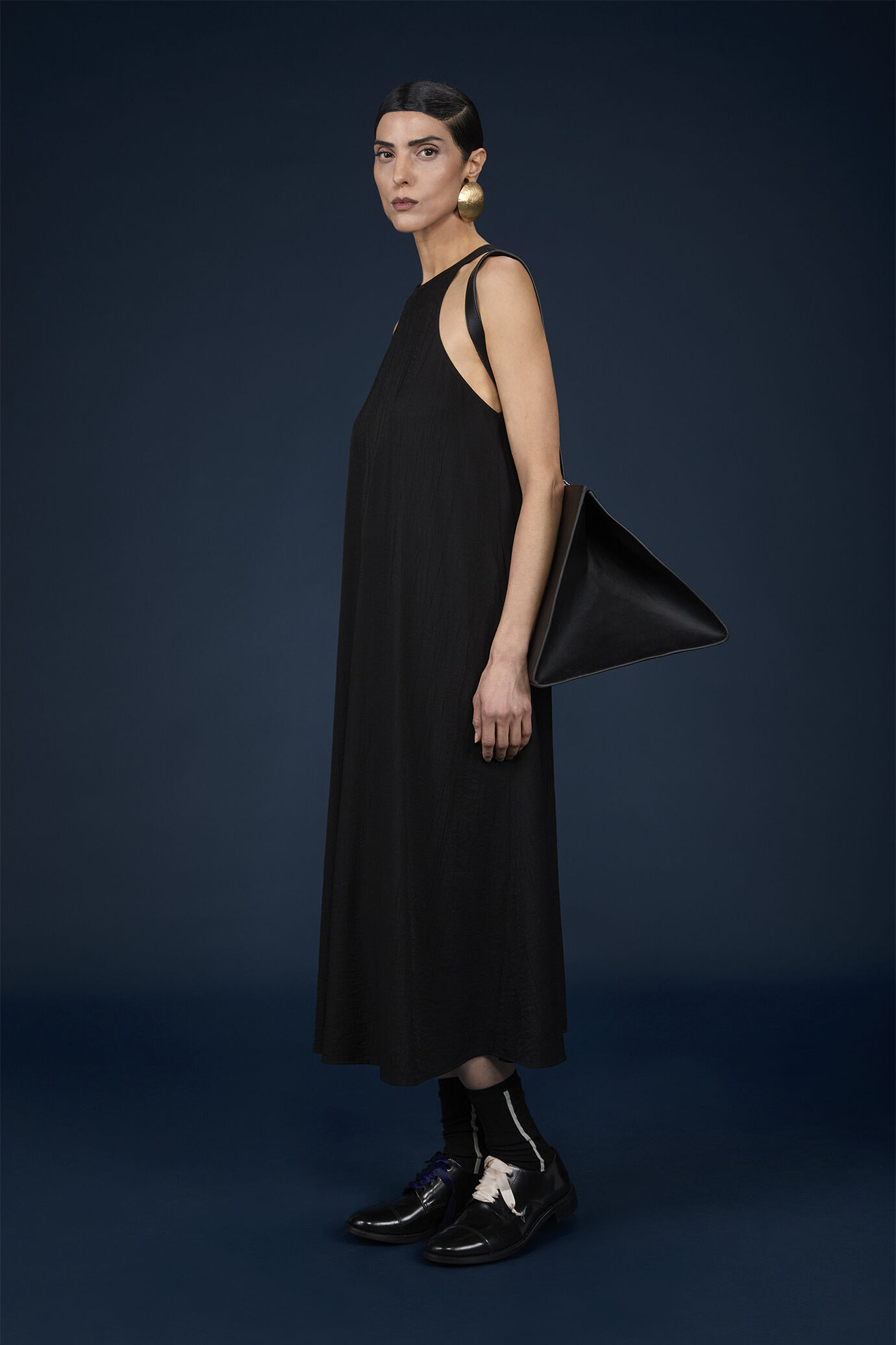Robe longue pour femme en tissu léger avec dos nageur image number 2