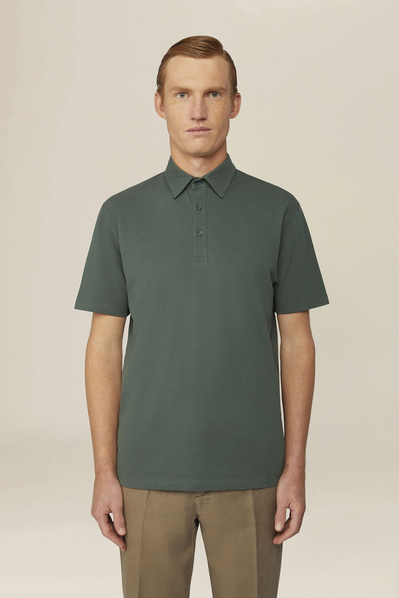 Polo uomo in 100% cotone piquet regular fit image number 0