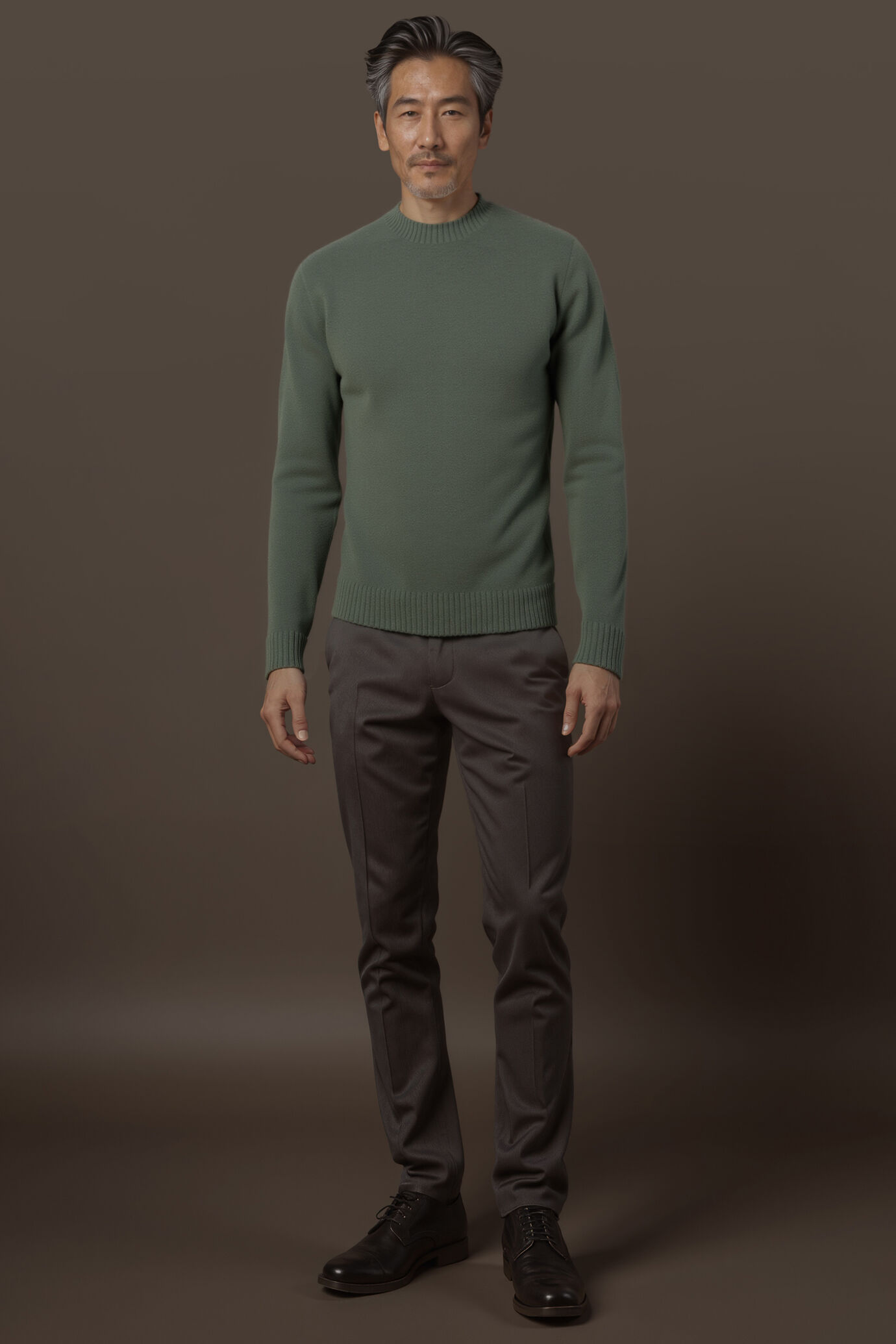 Herrenpullover mit rundem Halsausschnitt reguläre Passform image number 0