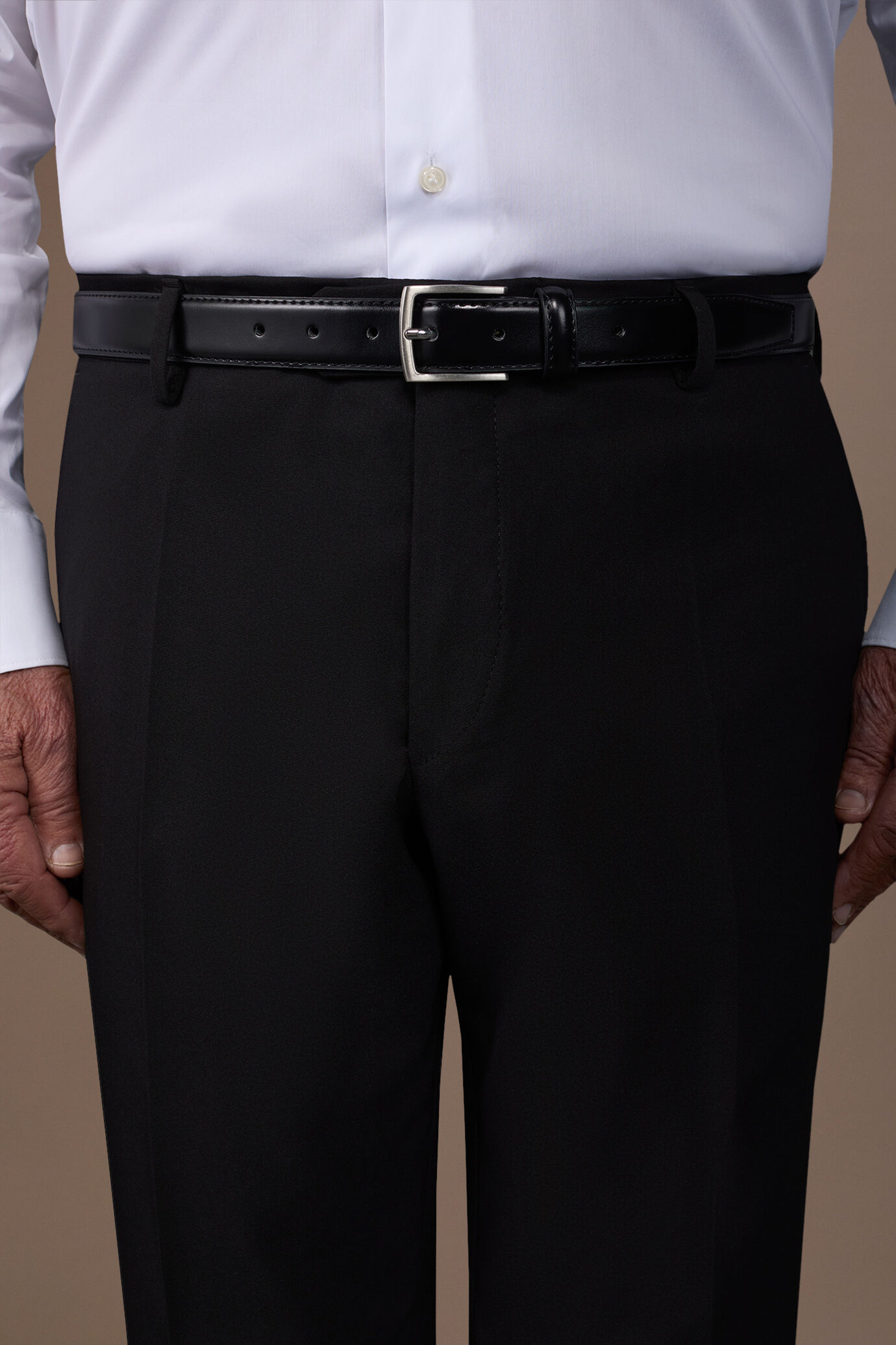 Men's classic belt in genuine leather image number 0