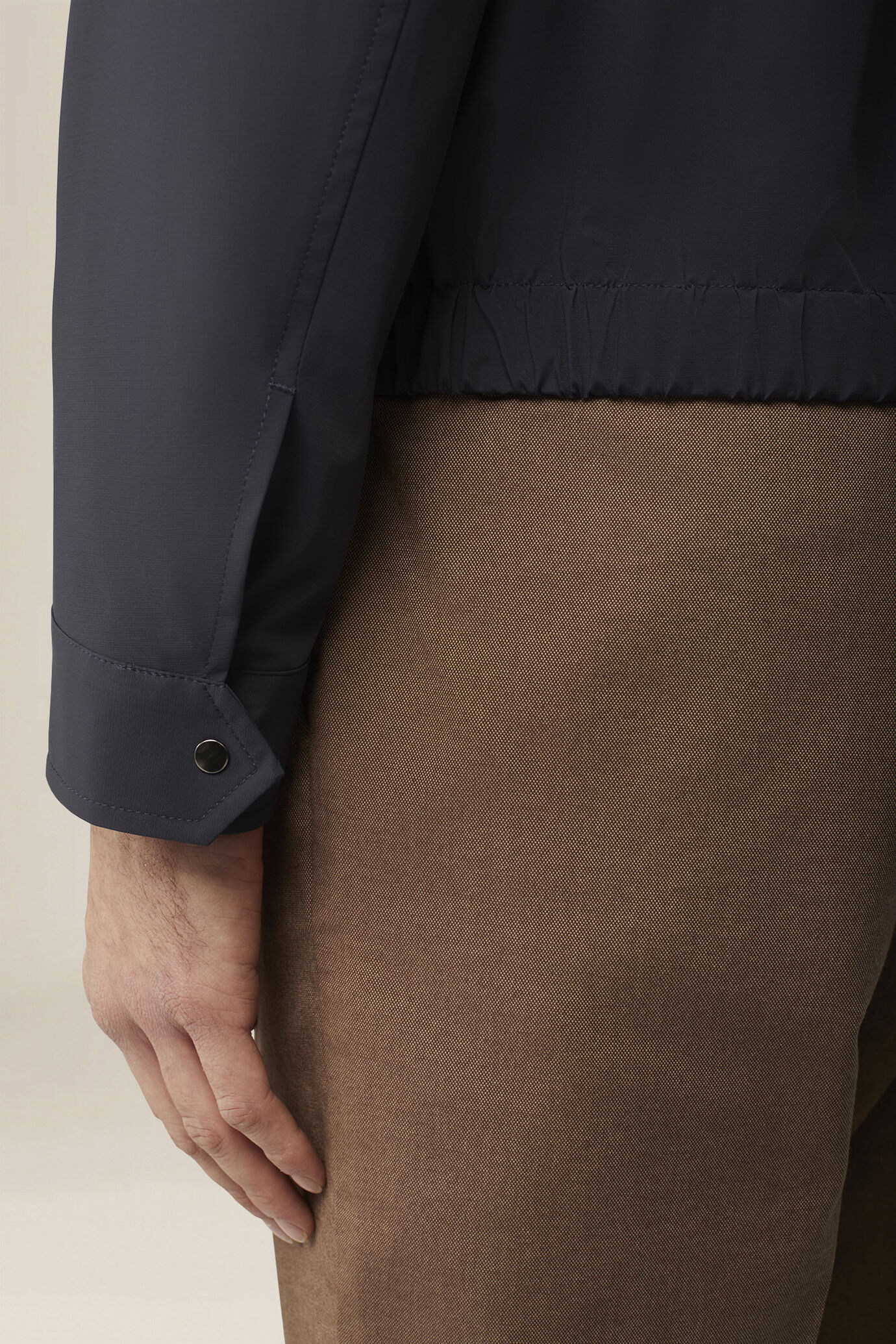 Men's nylon jacket with button fastening image number 3