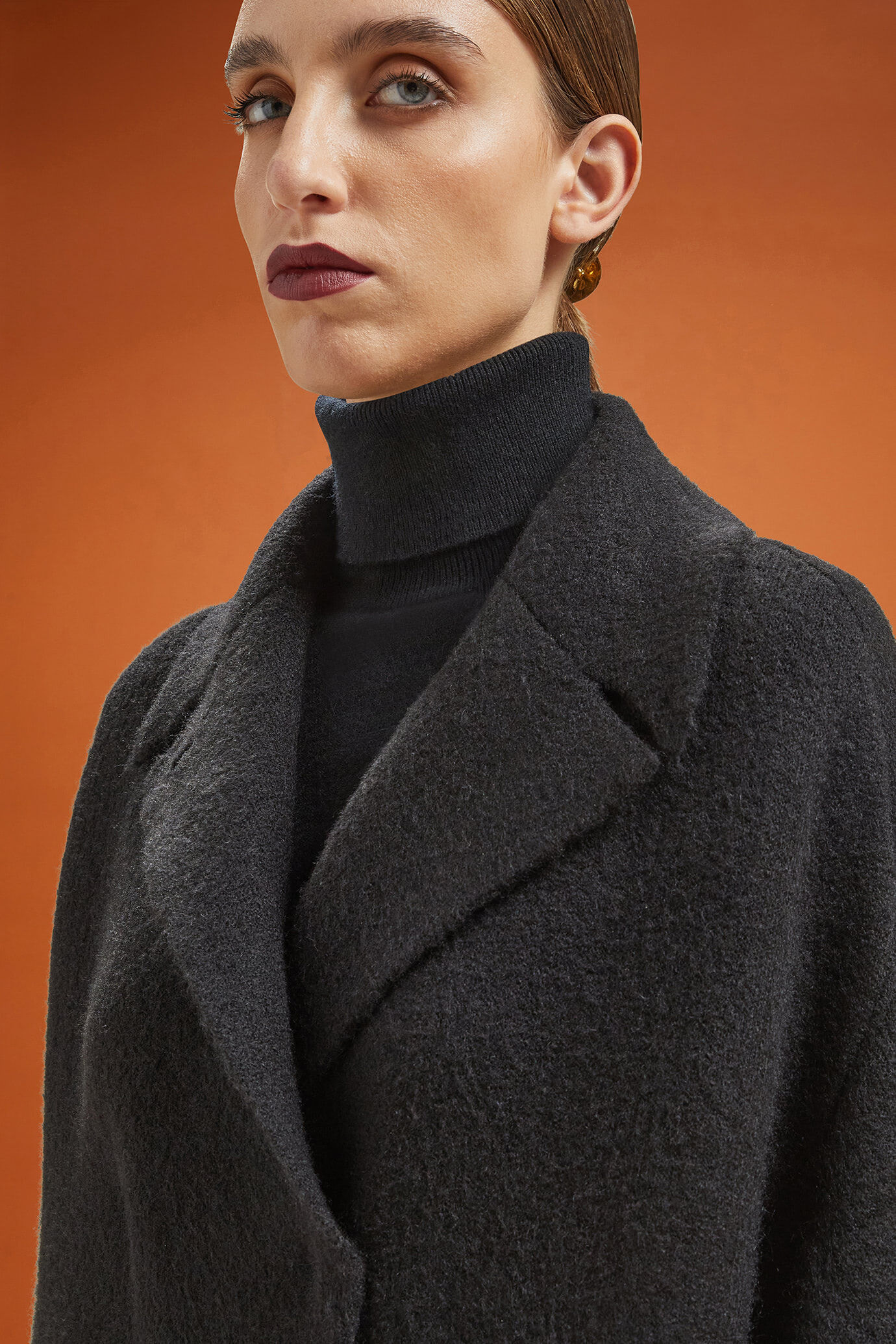 Cappotto donna in maglia oversize image number 2