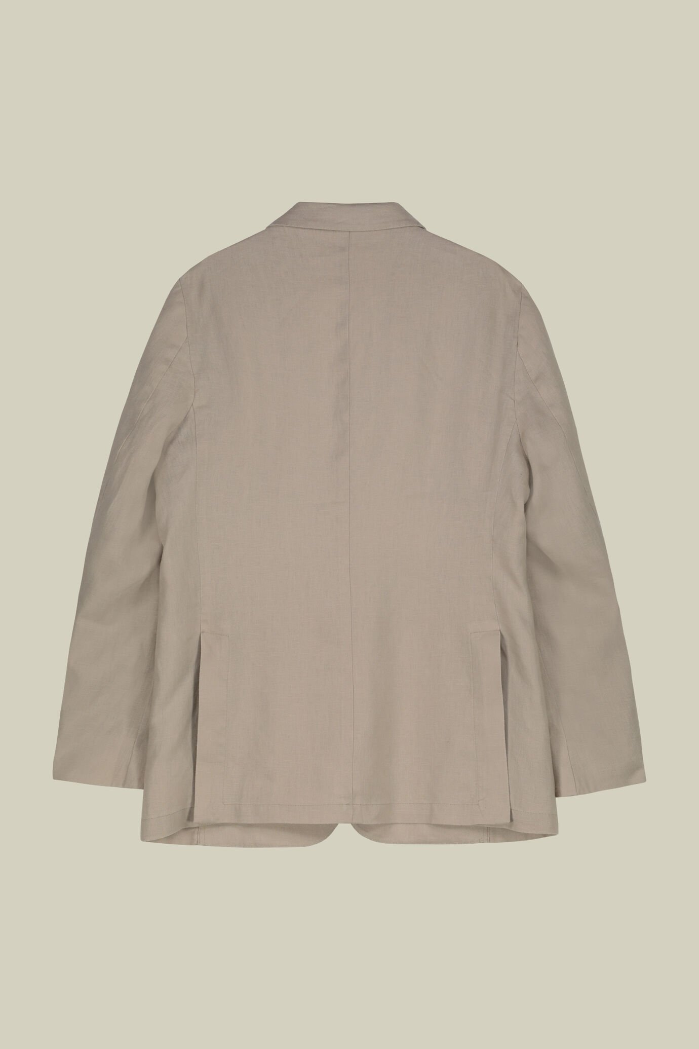 Einreihiges, ungefüttertes Herrensakko mit klassischem Revers und aufgesetzten Taschen 100 % Leinen image number 5
