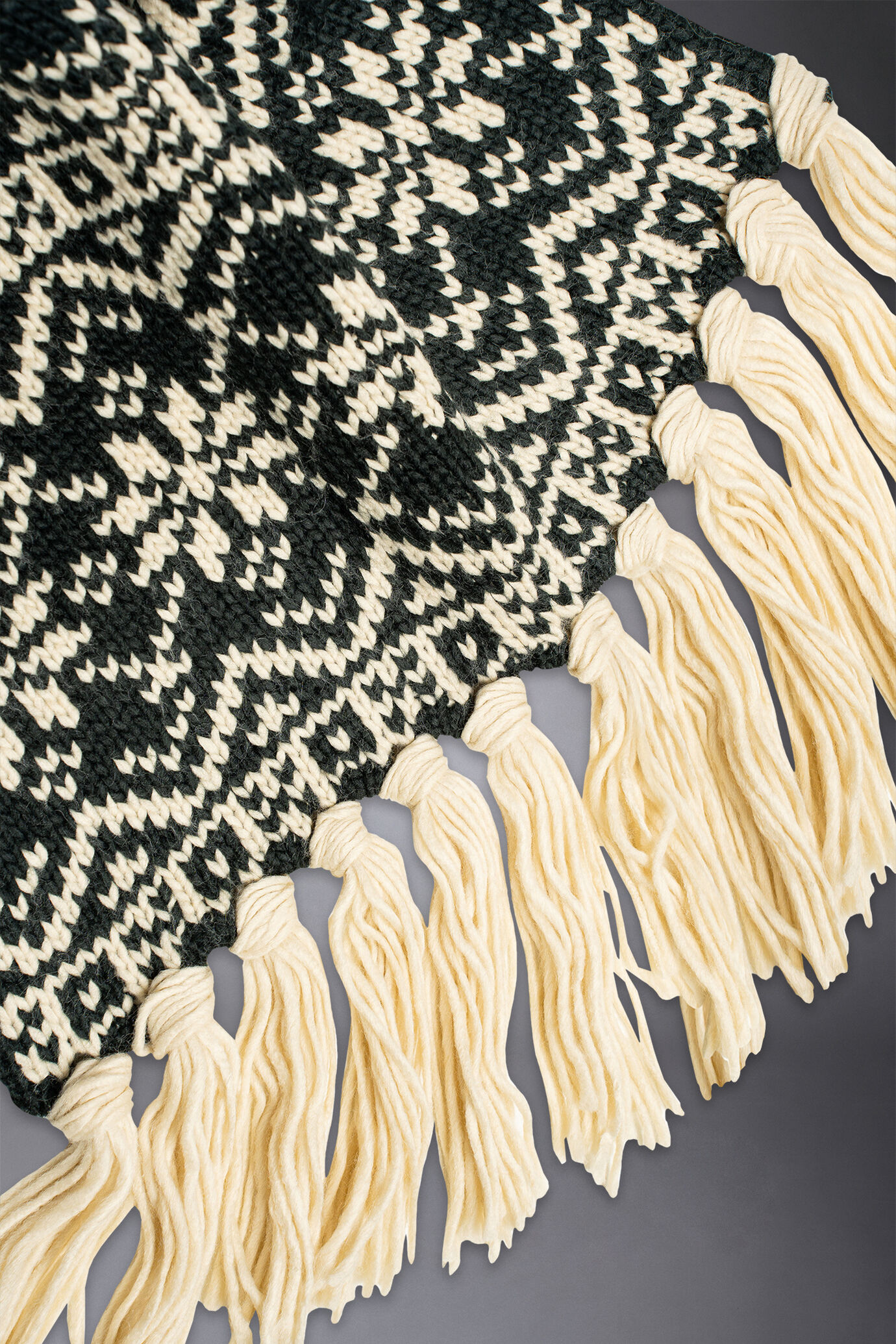Men's scarf jacquard fabric Norwegian pattern image number 1