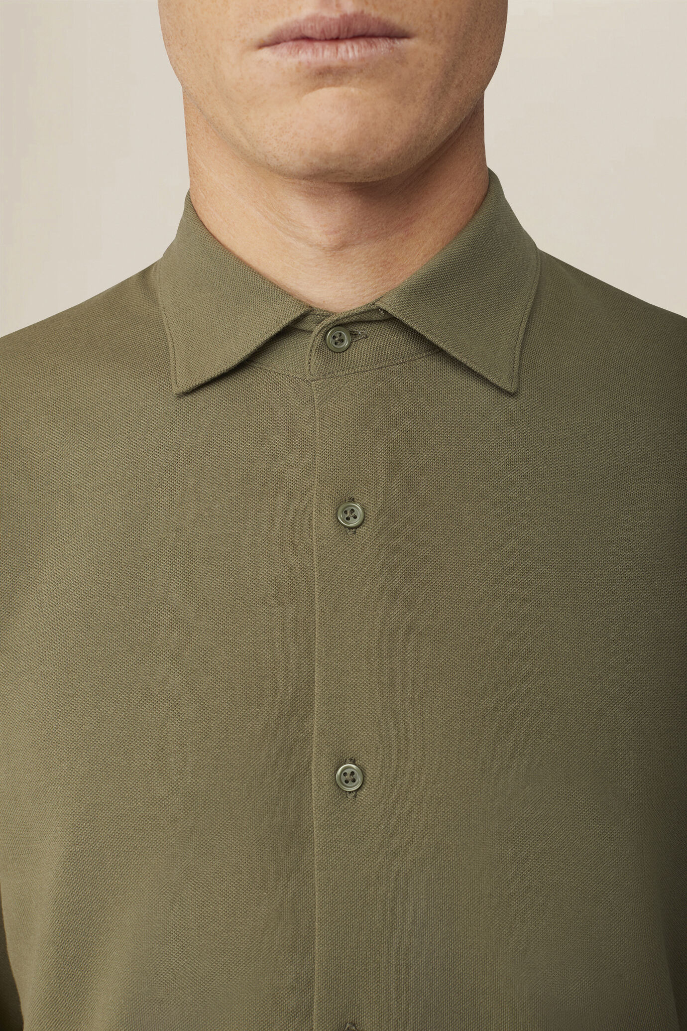 Men's 100% cotton regular fit polo shirt image number 2