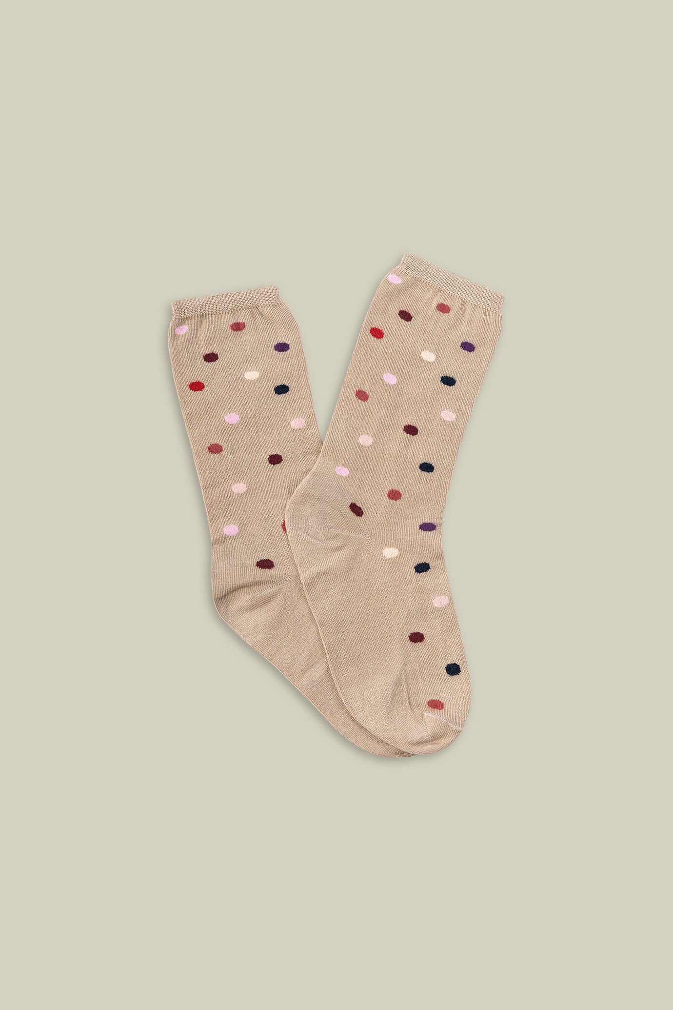 Calzini donna fantasia pois multicolor