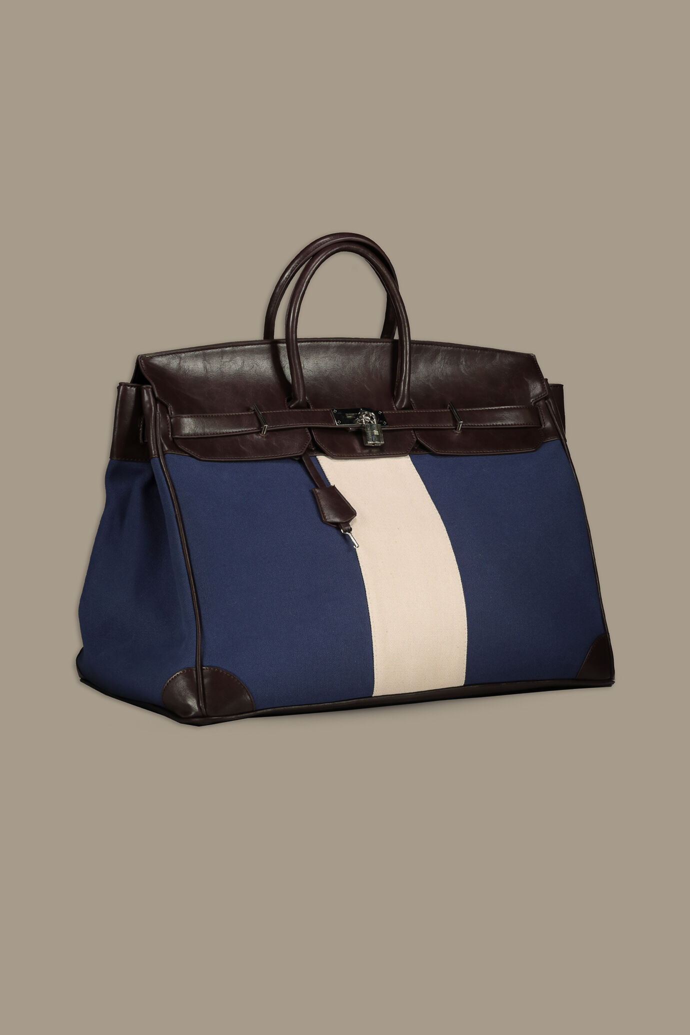 Borsa da viaggio 20 litri cotone e similpelle image number 1