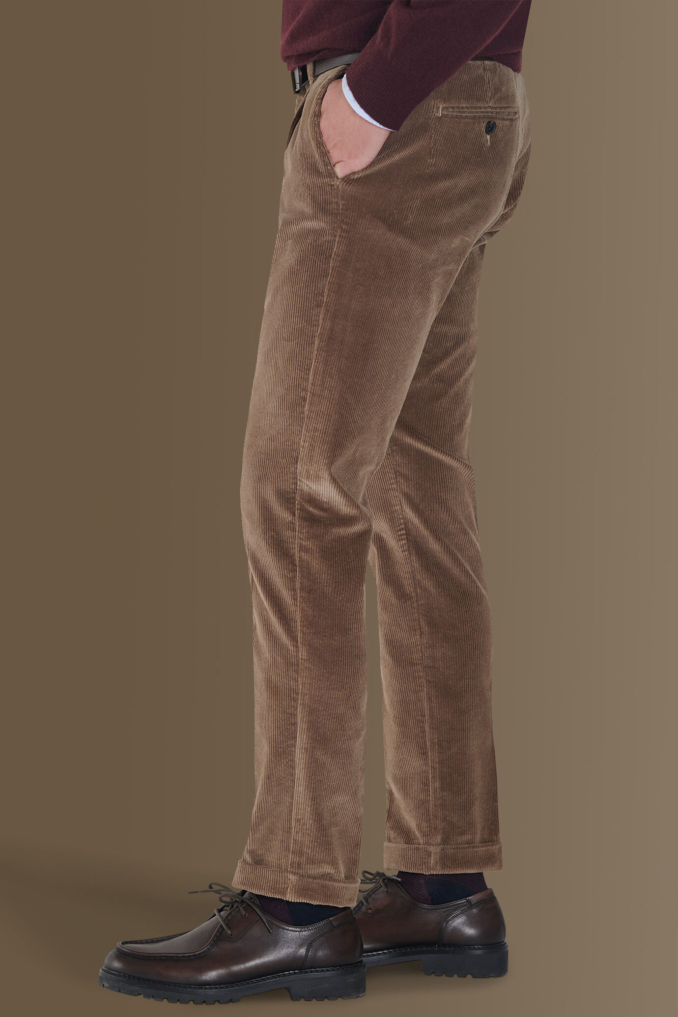 Pantalone uomo chino velluto a coste image number 2