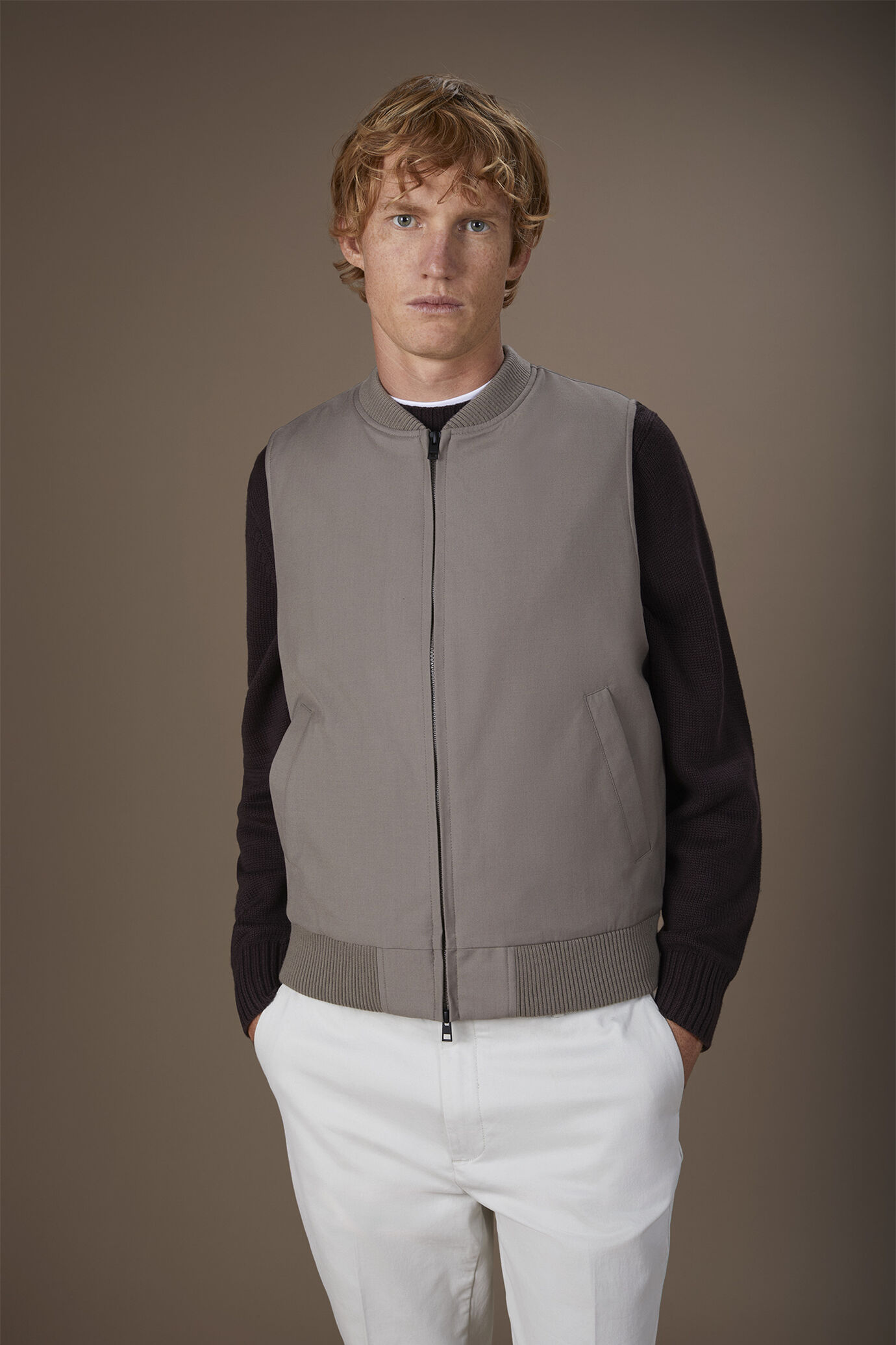 Veste sans manches rembourrée pour homme coupe confortable image number 1