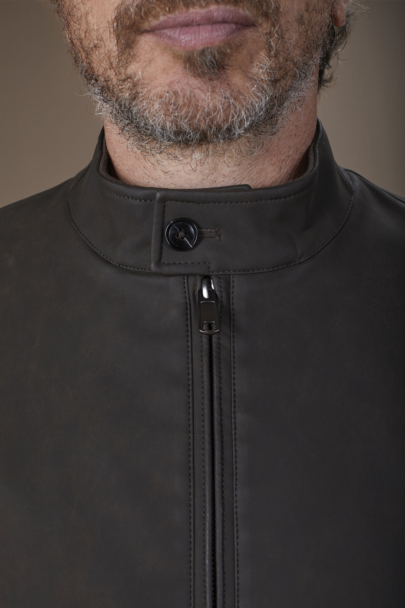 Giubbotto uomo in ecopelle comfort fit image number 2
