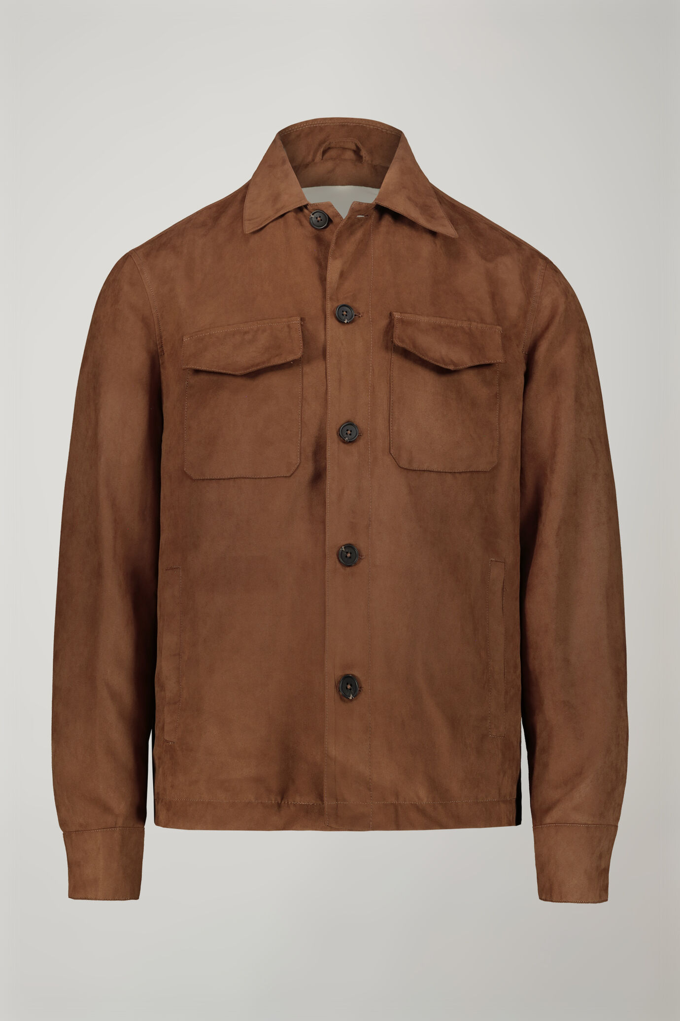 Men's jacket with suede-like fabric regular fit image number 5