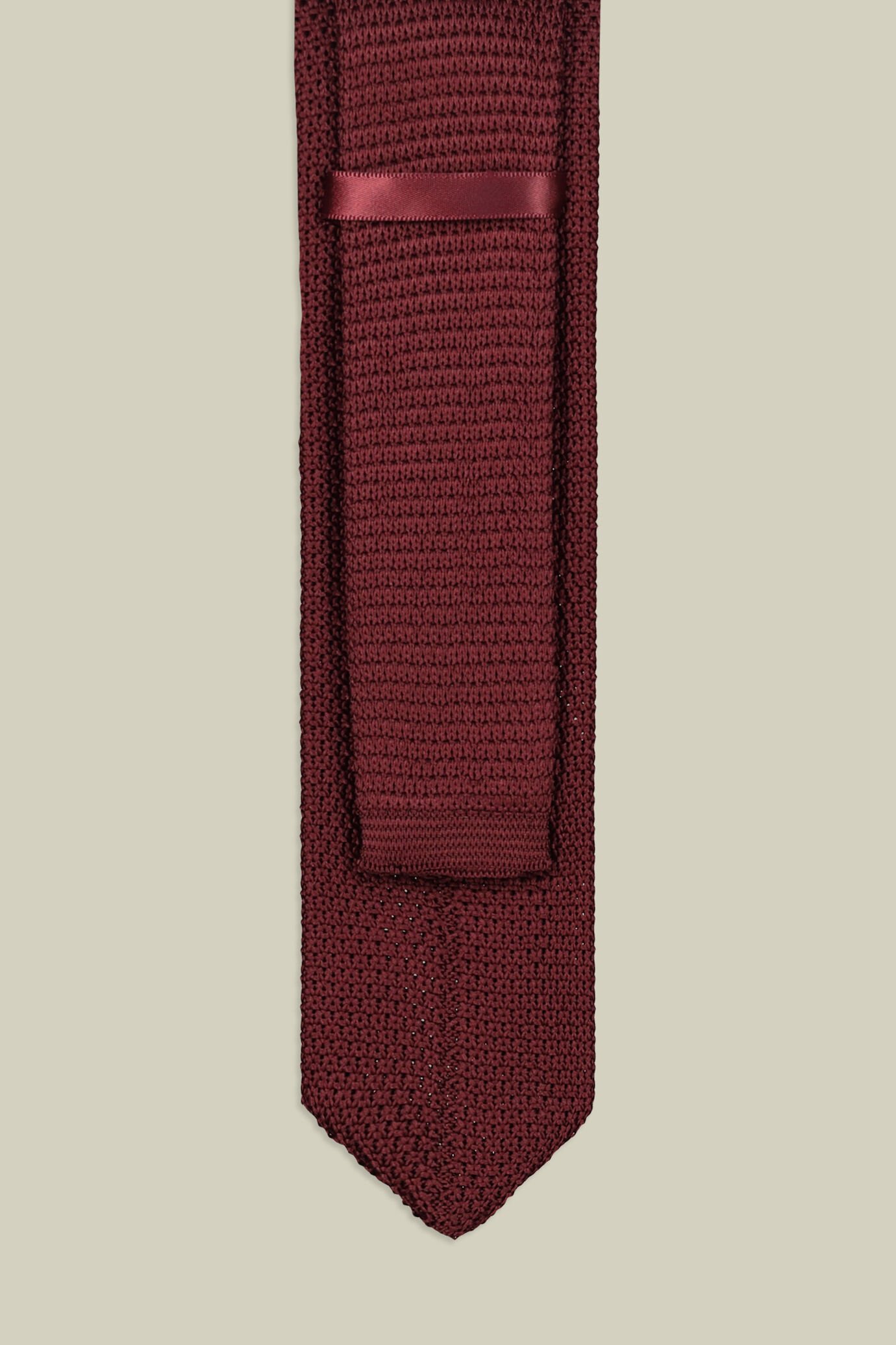 Cravatta uomo a intreccio tinta unita image number 2