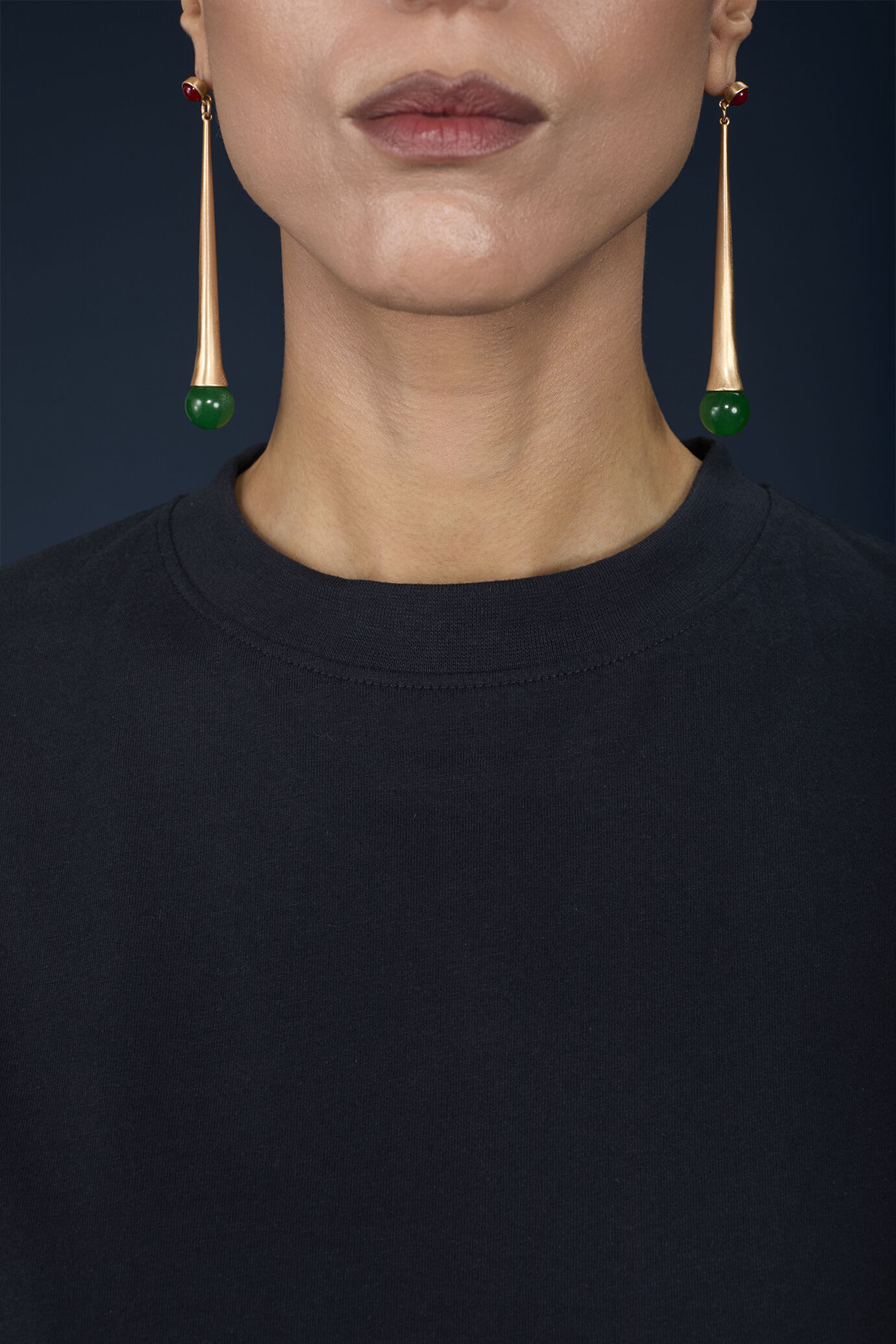 T-shirt femme &agrave; col rond, 100% coton, manches mi-longues, coupe classique image number 2