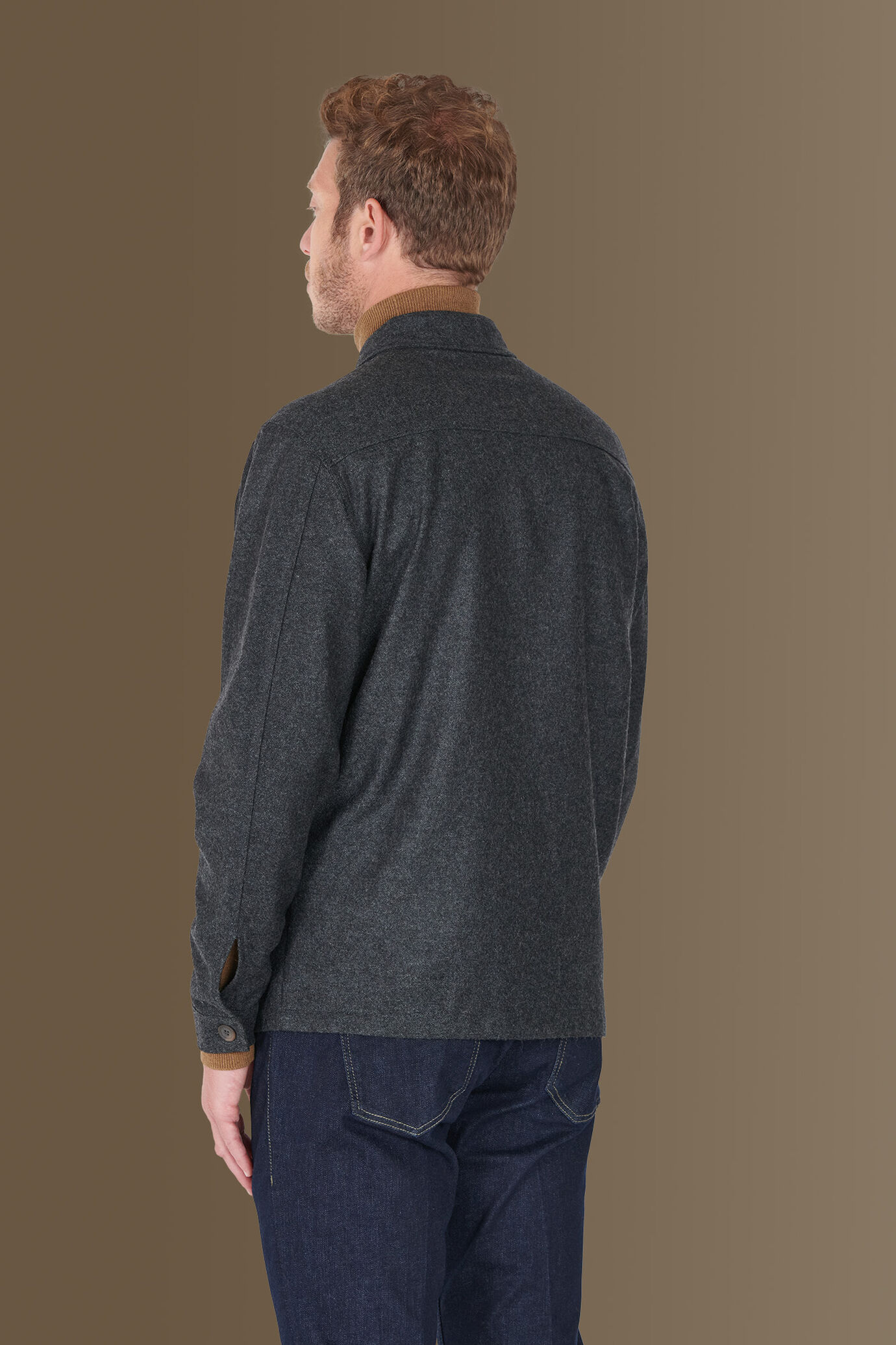Giacca tessuto occhio di pernice misto lana made in italy image number 3