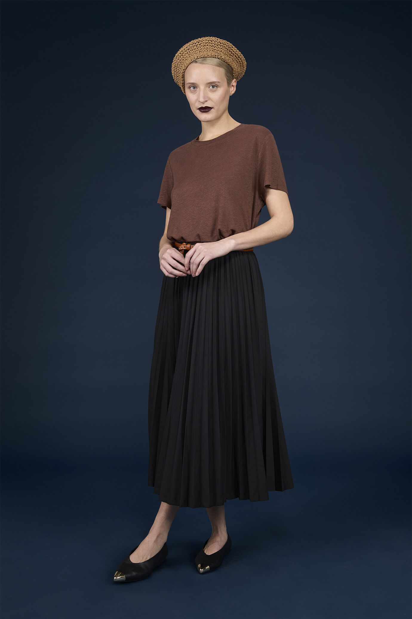 Women's half-sleeve crew-neck T-shirt image number 0