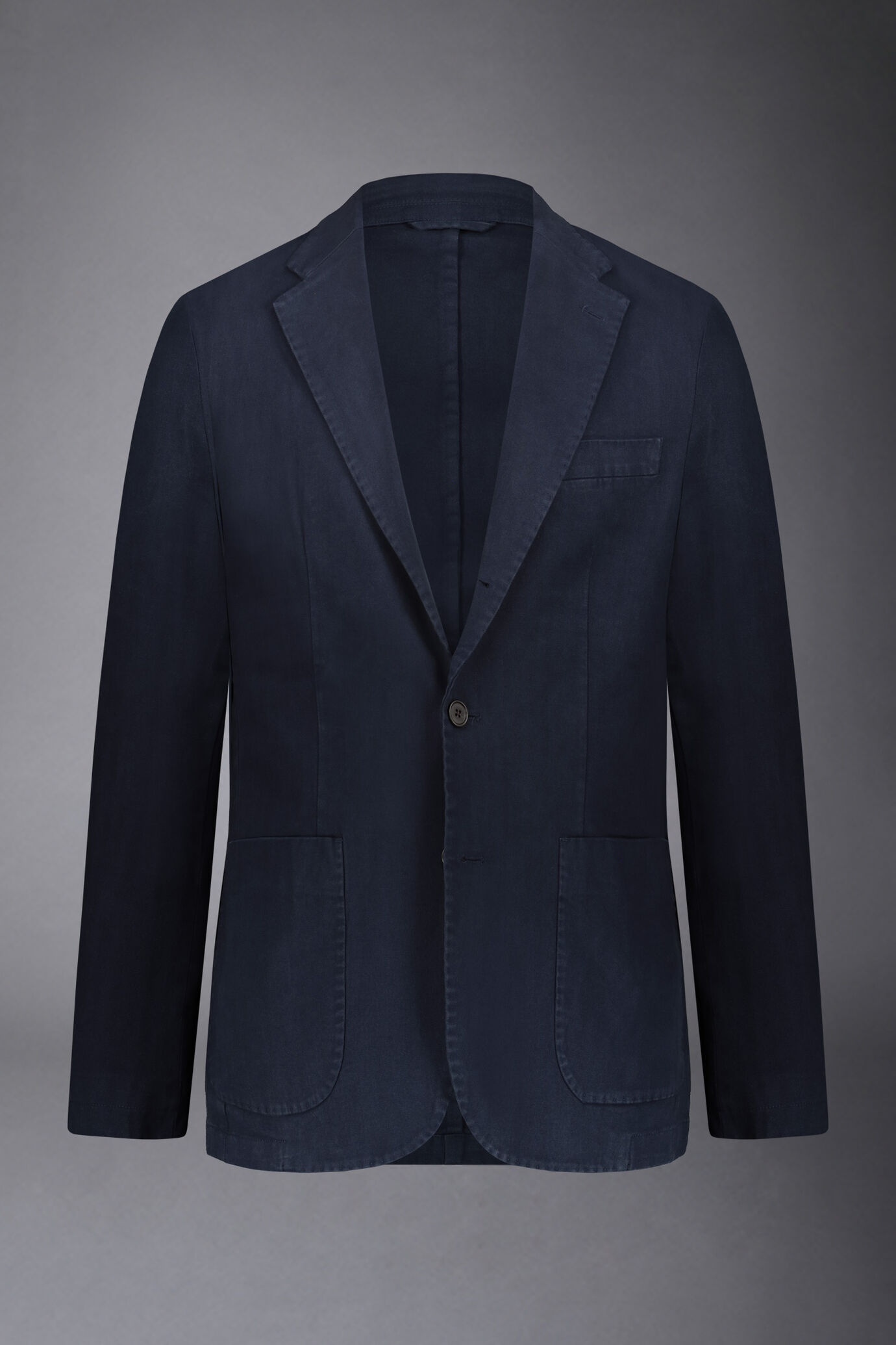 Veste à simple boutonnage avec poche plaquée design harringbone coupe régulière image number 5