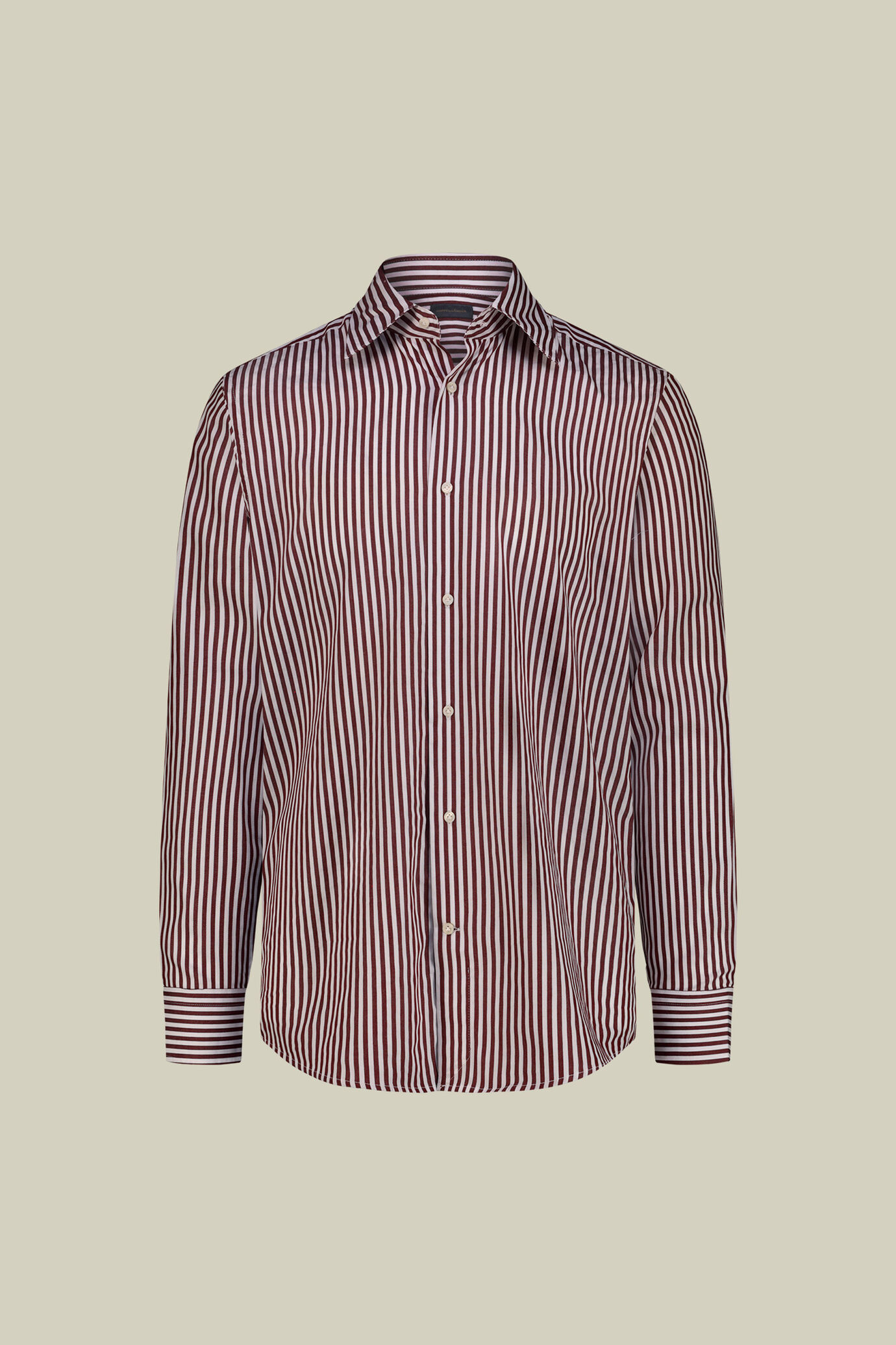 Camicia uomo in 100% cotone tinto filo a righe larghe image number 4