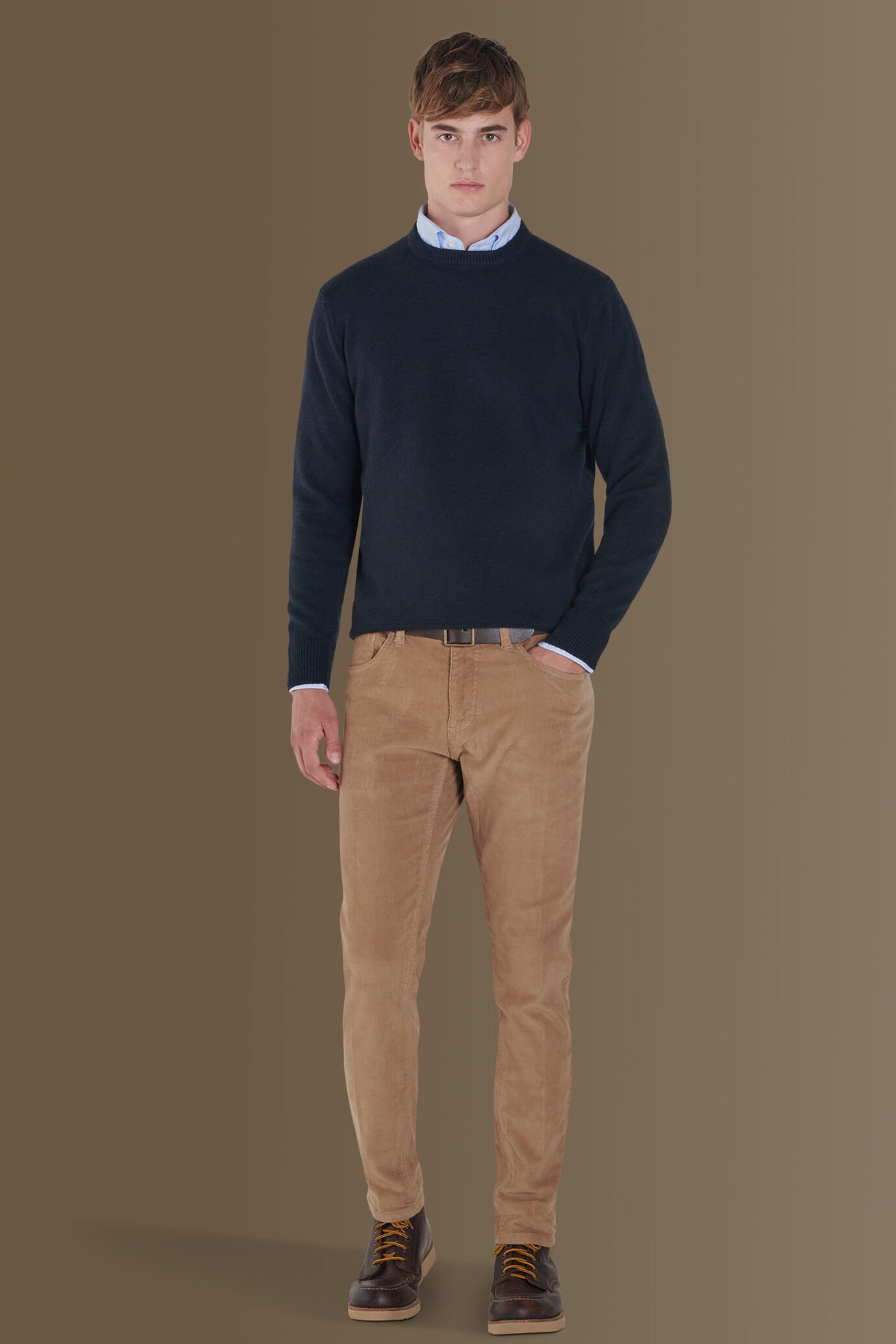 Pantalone 5 tasche velluto a coste image number 0