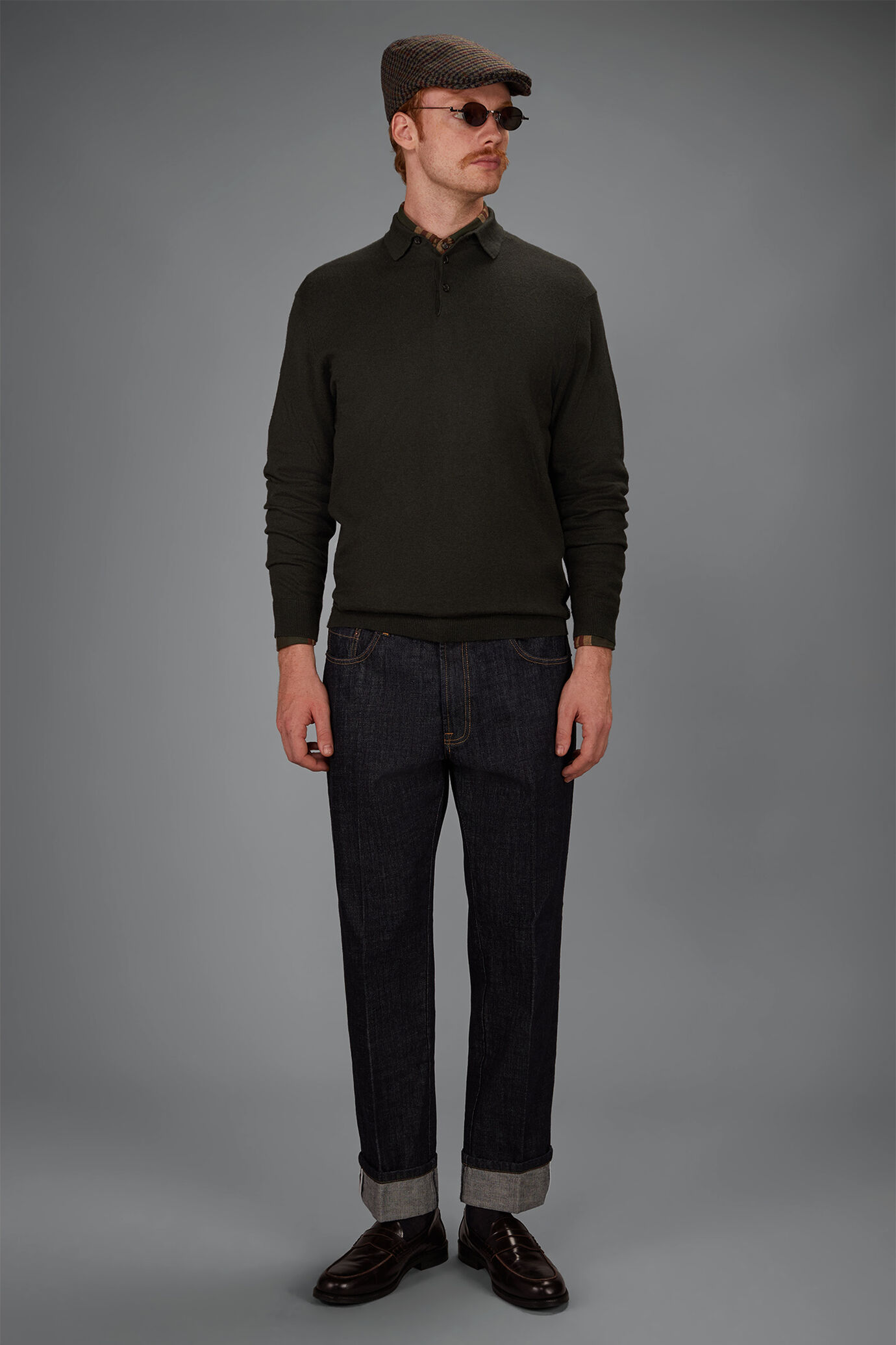 Herren-Polo aus Woll-Baumwollmischung Regular Fit image number 0
