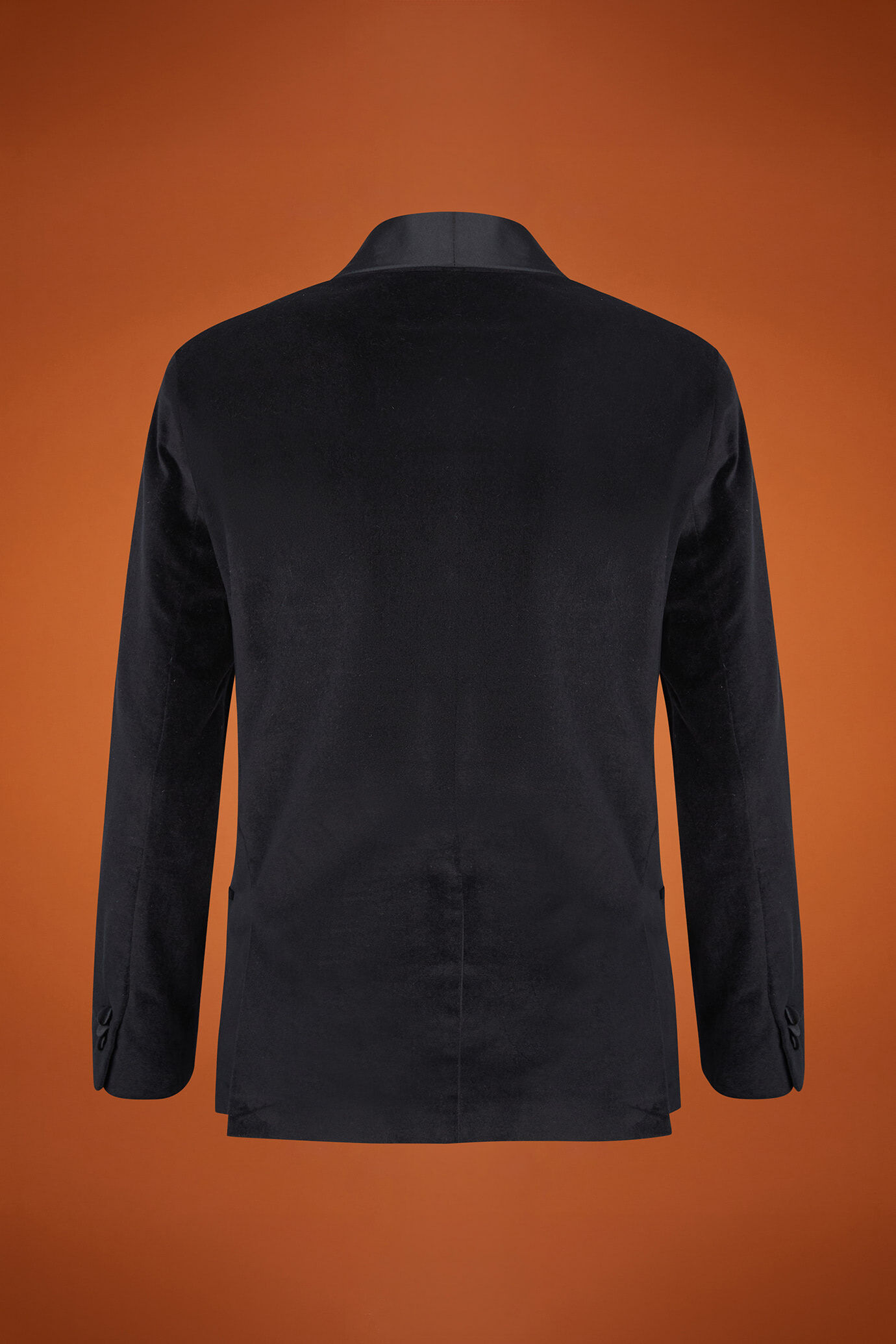 Smoking-Jacke aus glattem Samt für Damen in normaler Passform image number 5