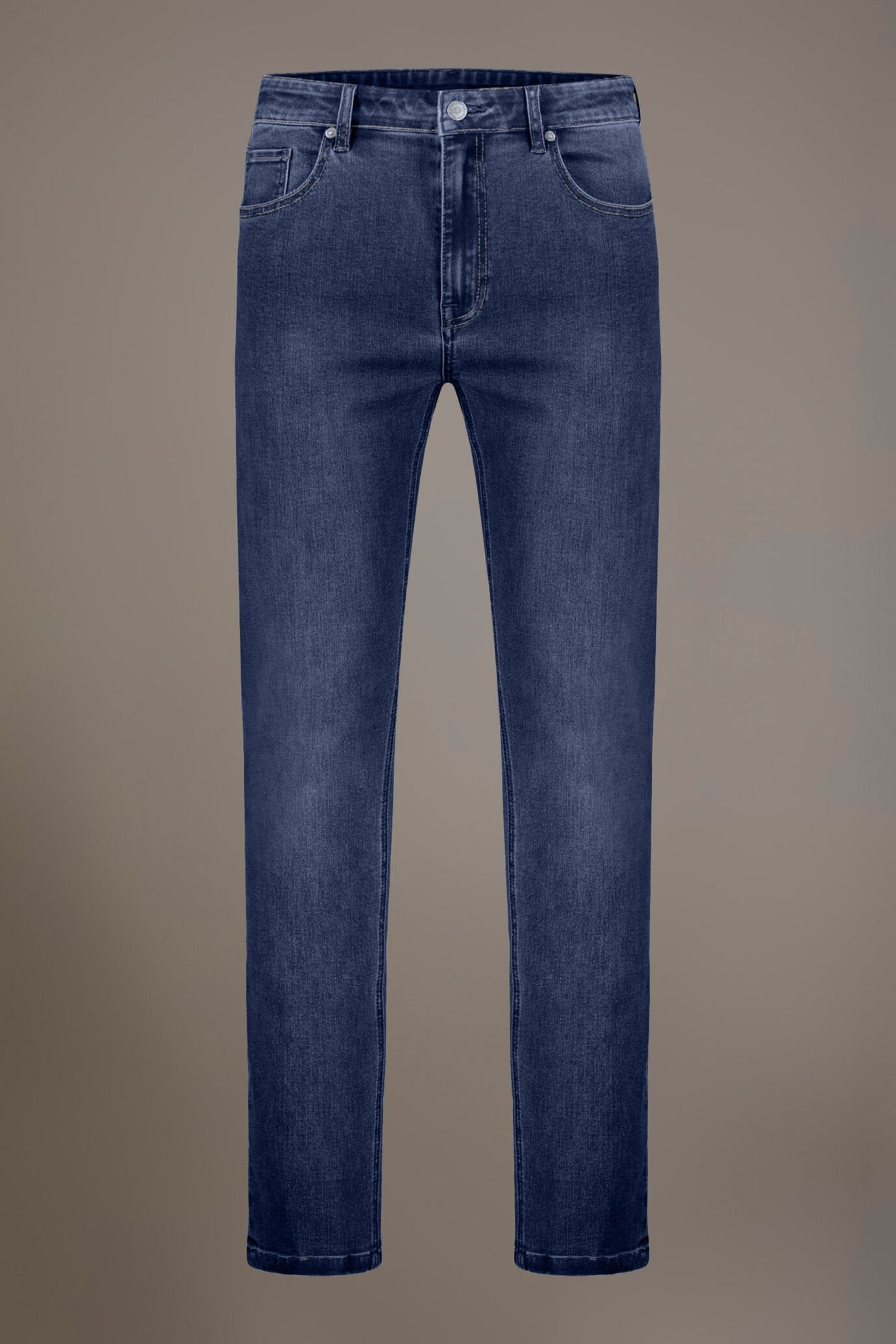 Jeans 5 pockets regular fit denim fabric image number 5