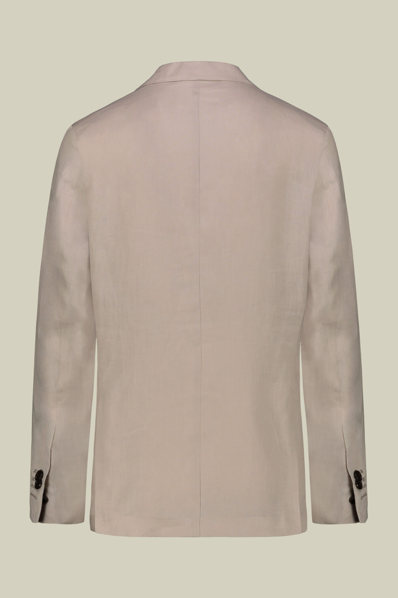 Costume droit pour homme avec pantalon sans plis, en 100% lin effet lavé image number 5