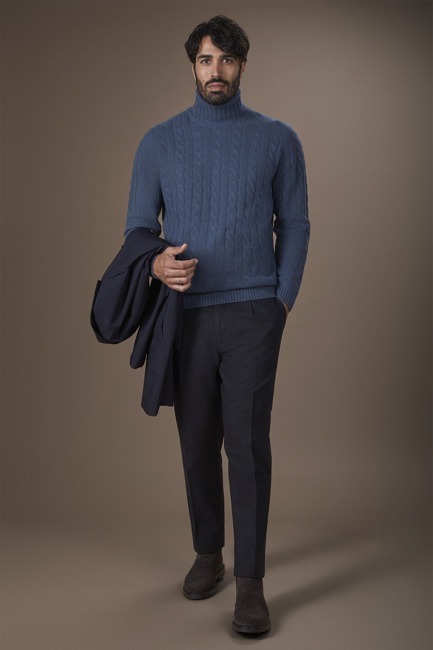 Maglia uomo collo alto lambswool regular fit image number 1