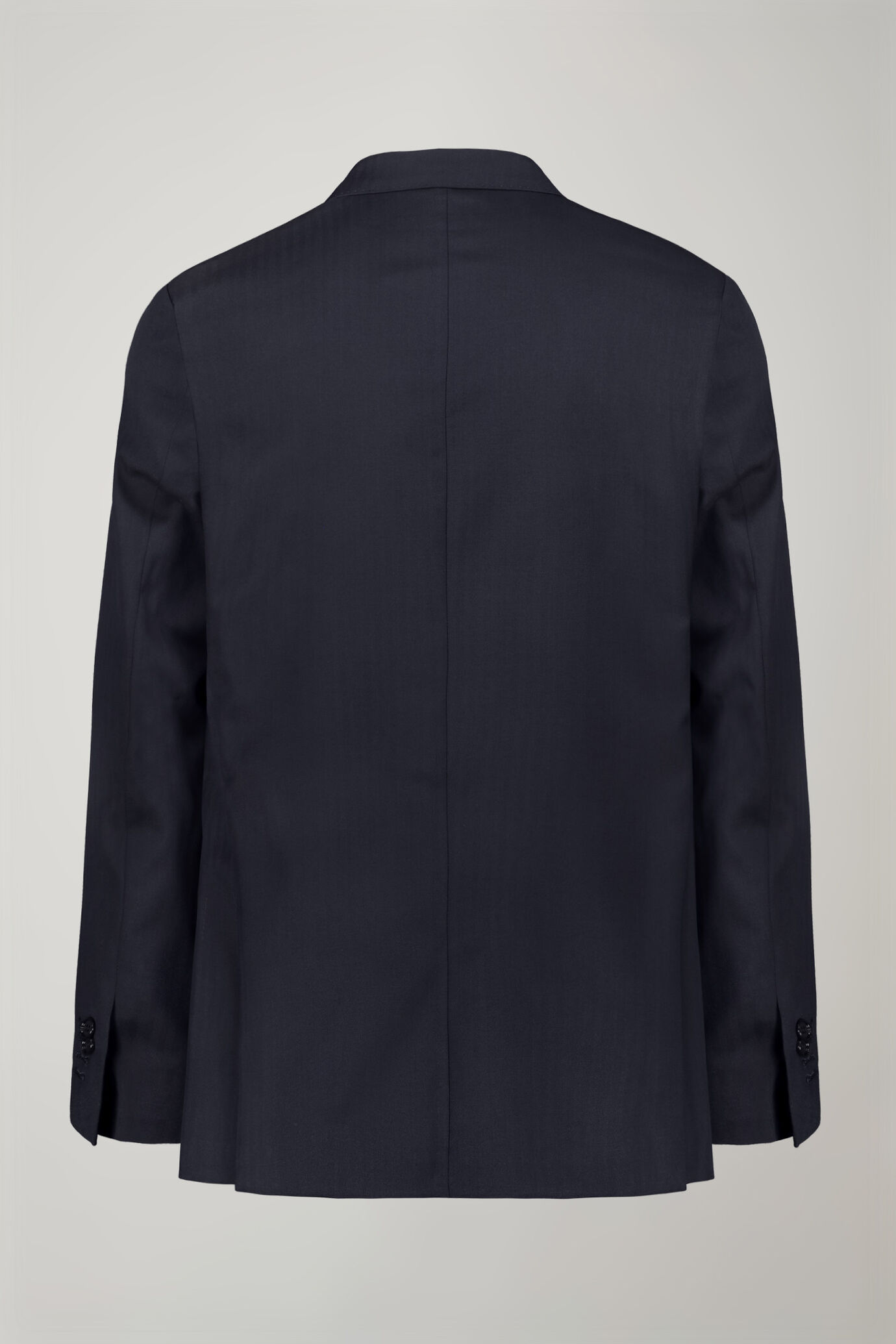 Men's single-breasted Wool Blend suit with herringbone pattern regular fit image number 5