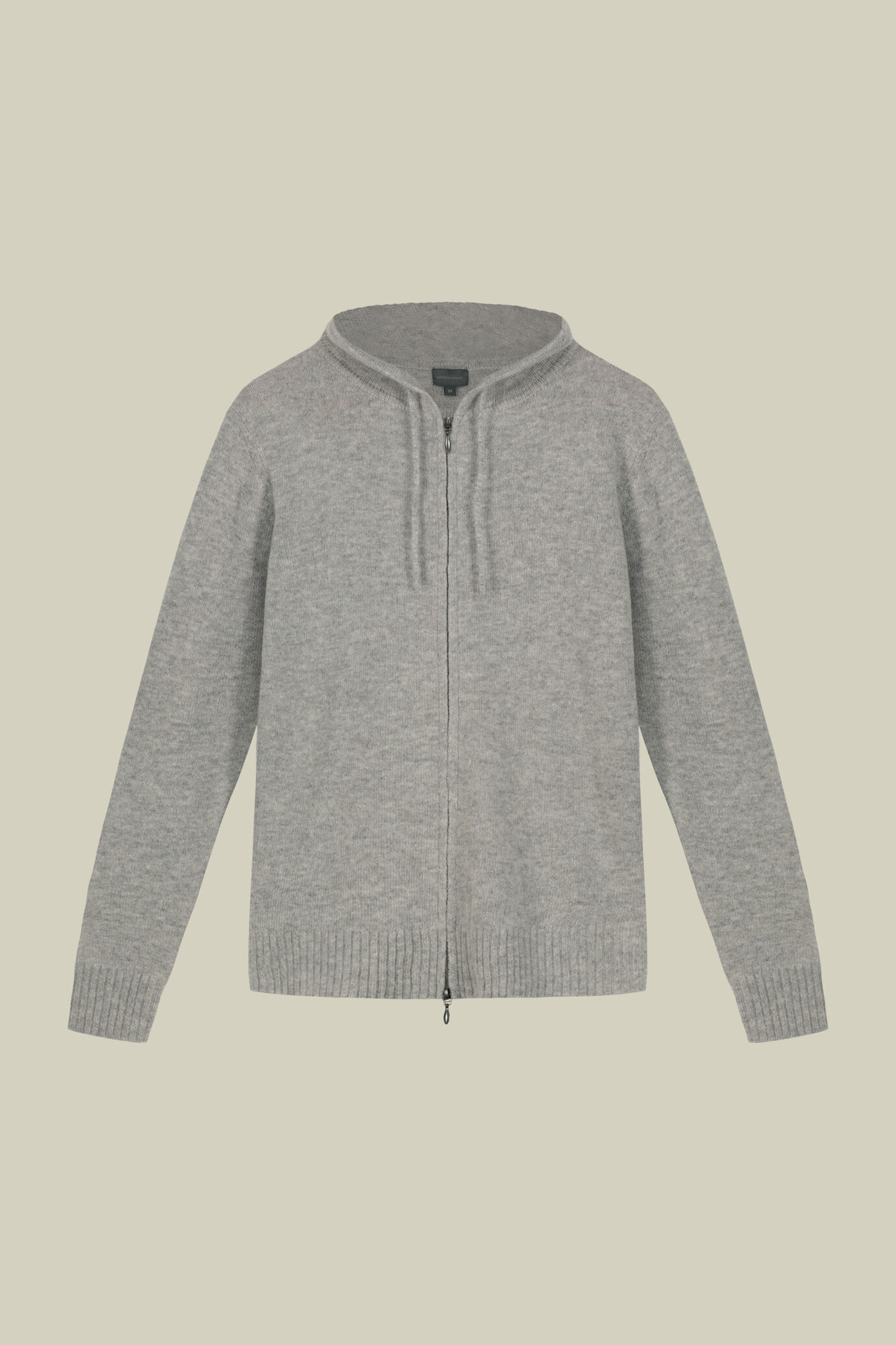 Pull-over homme en tricot m&eacute;lang&eacute; lambswool coupe regular fit