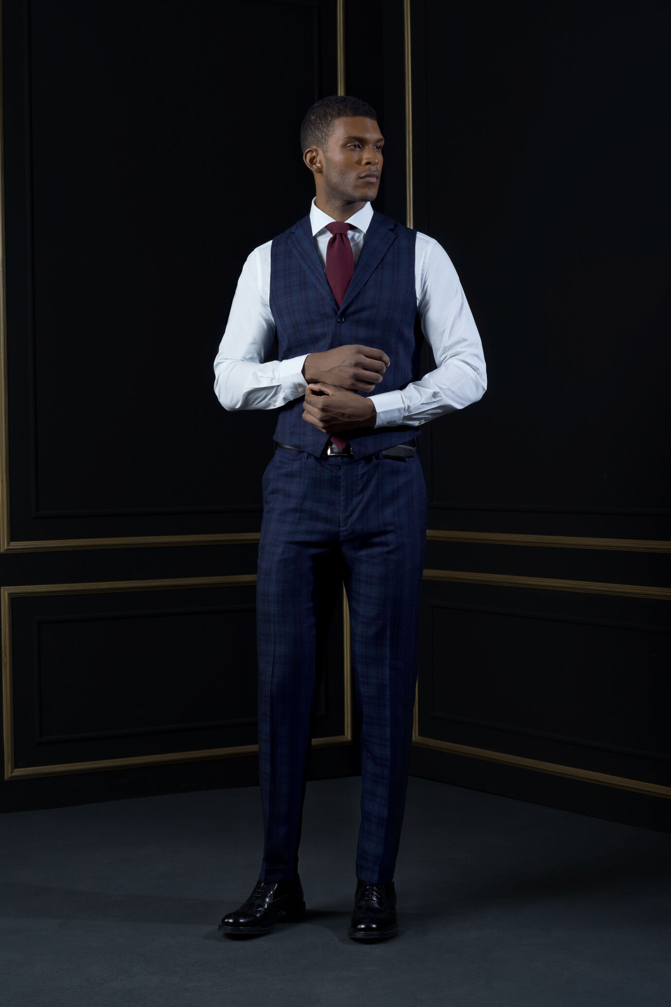 Single breasted waistcoat with lapel collar image number 0