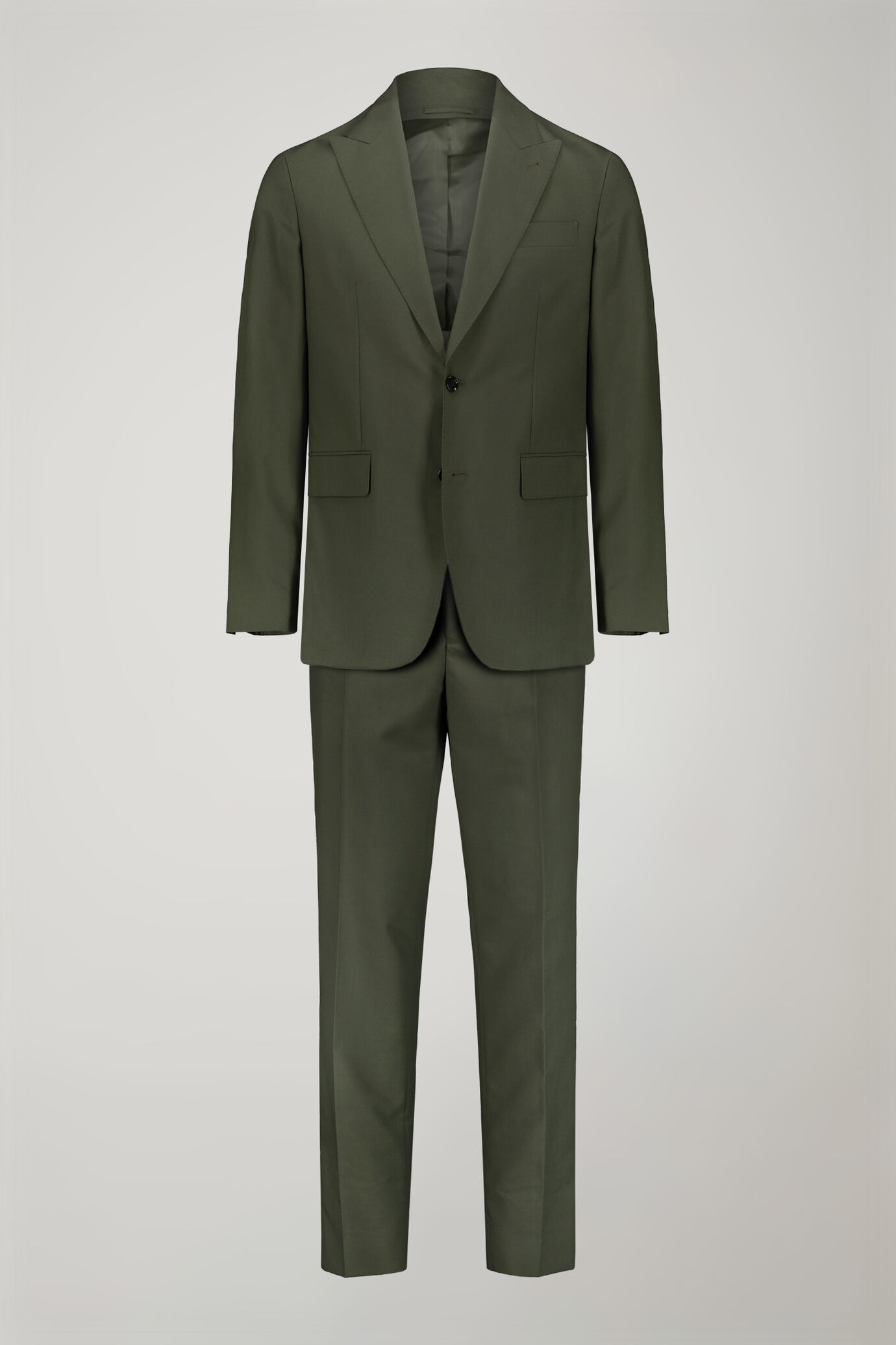 Men's single-breasted suit with peaked lapels regular fit fabric image number 8