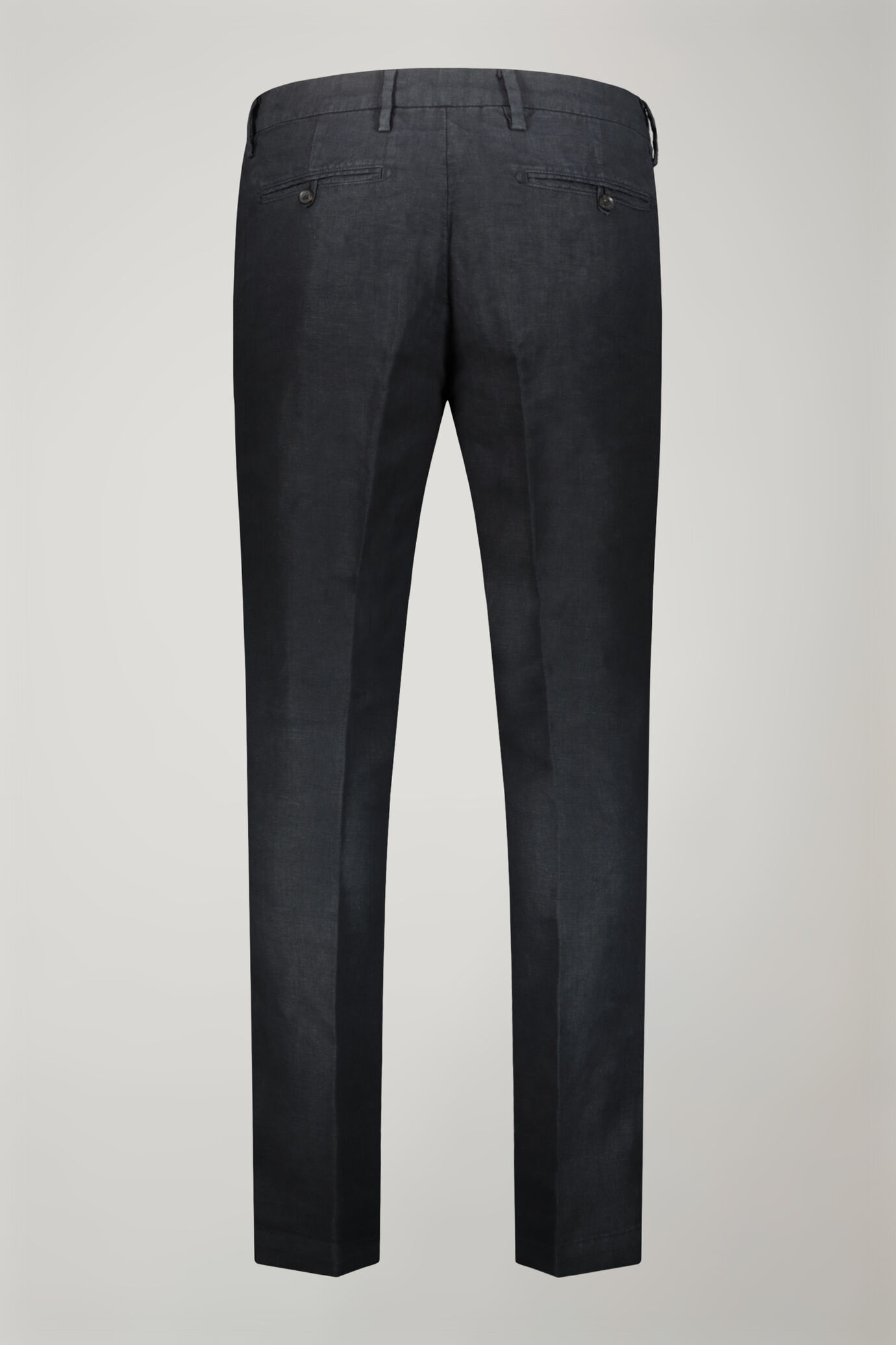 Pantalone chino 100% lino regular fit image number 1