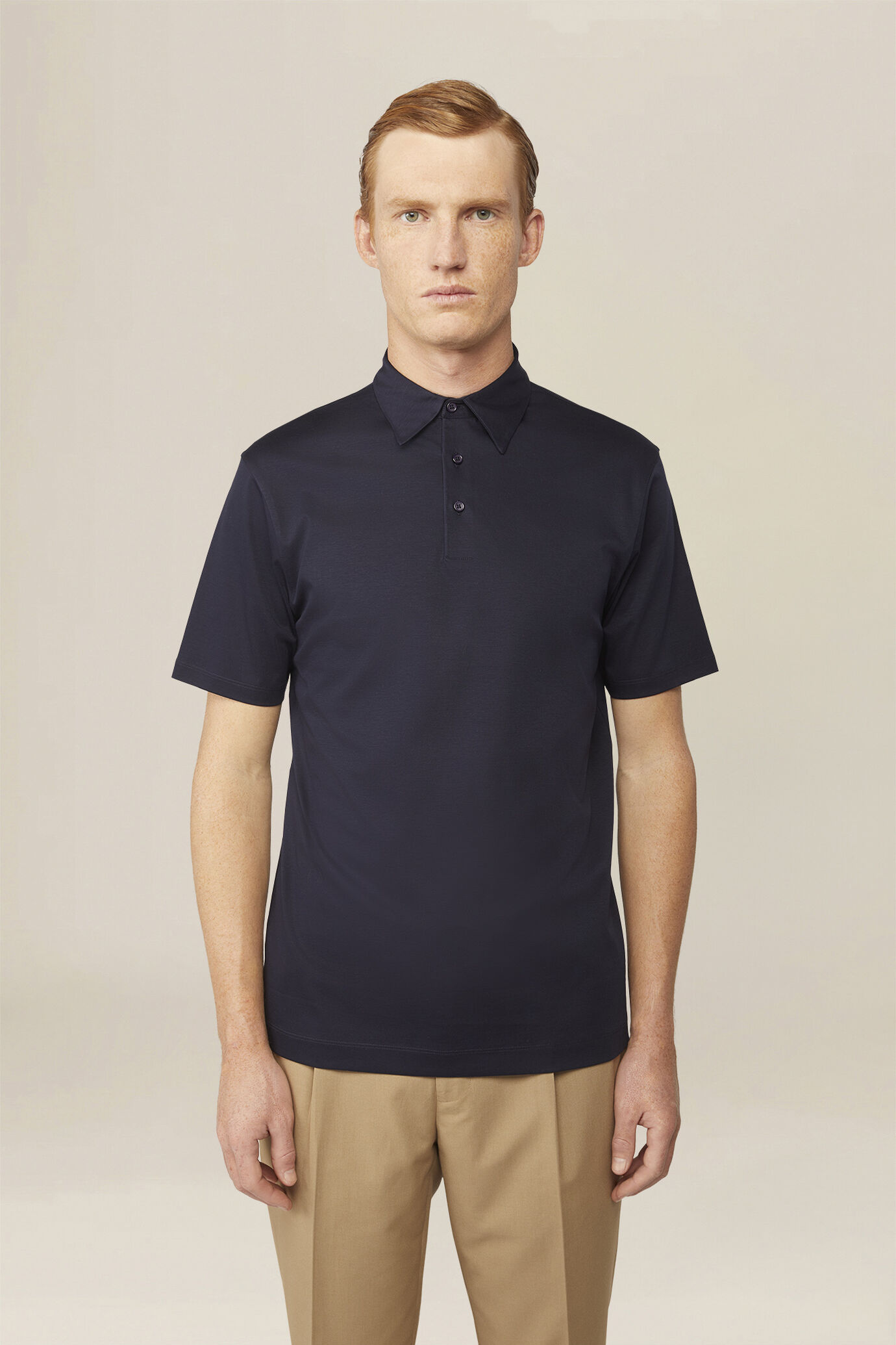 Polo pour homme en 100 % coton, coupe classique image number 0