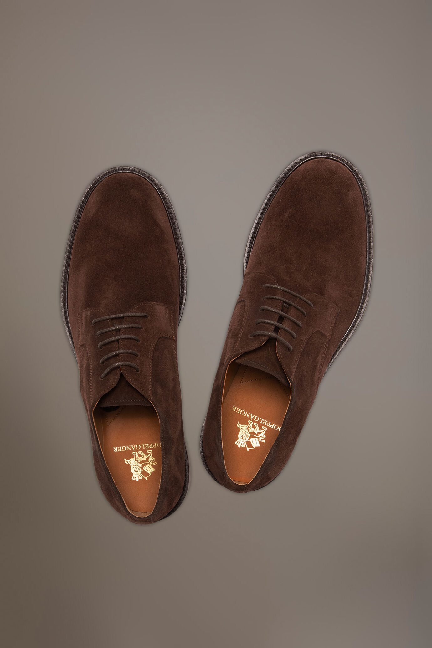 Scarpa derby in suede - 100% pelle image number 2