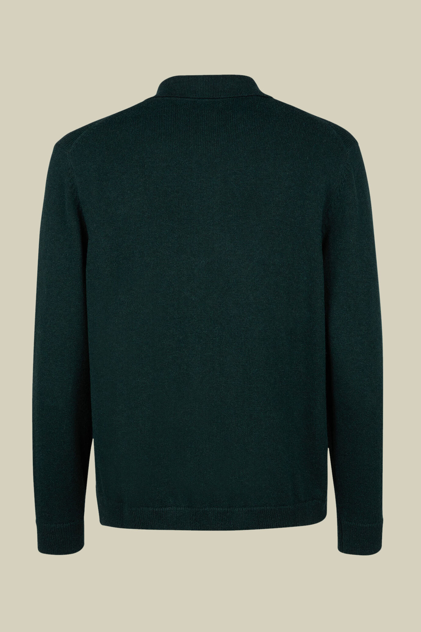 Herren-Poloshirt aus Wolle und Baumwolle in normaler Passform image number 5
