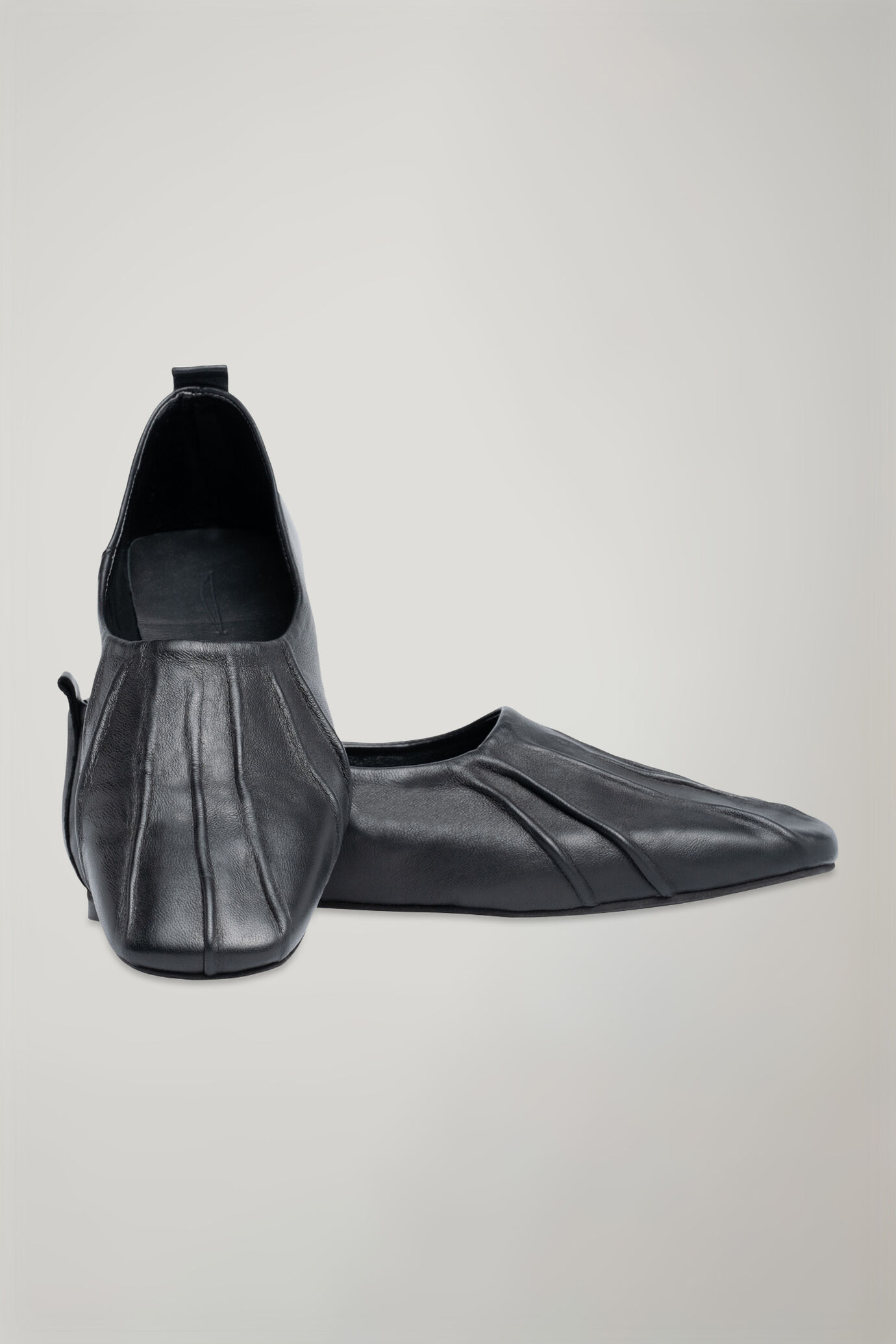 100% soft leather pointe ballerina shoes image number 0