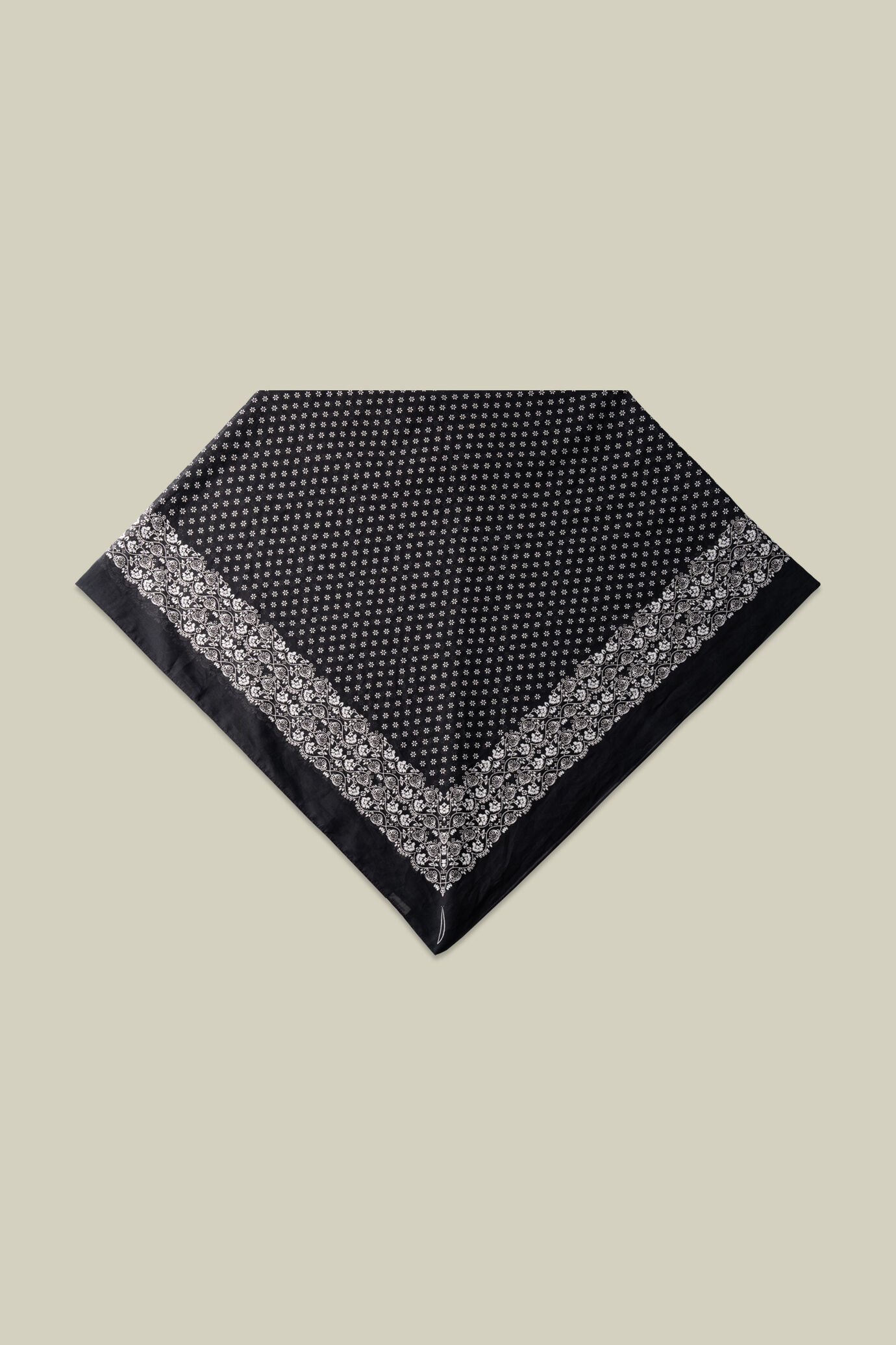 Foulard donna in cotone fantasia floreale
