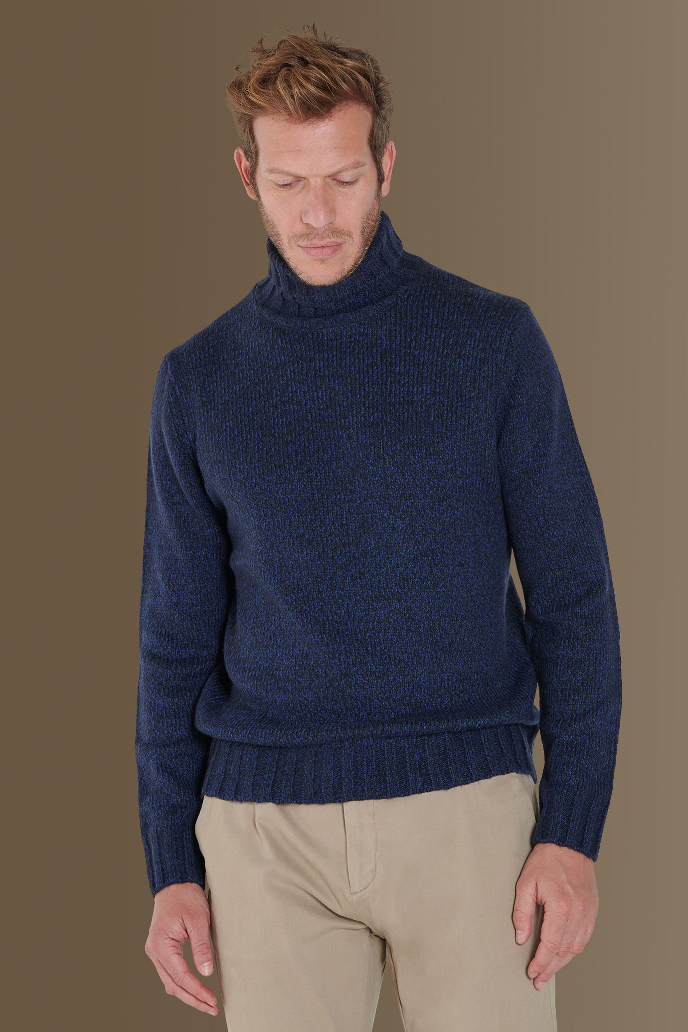 Turtleneck sweater english rib image number 0