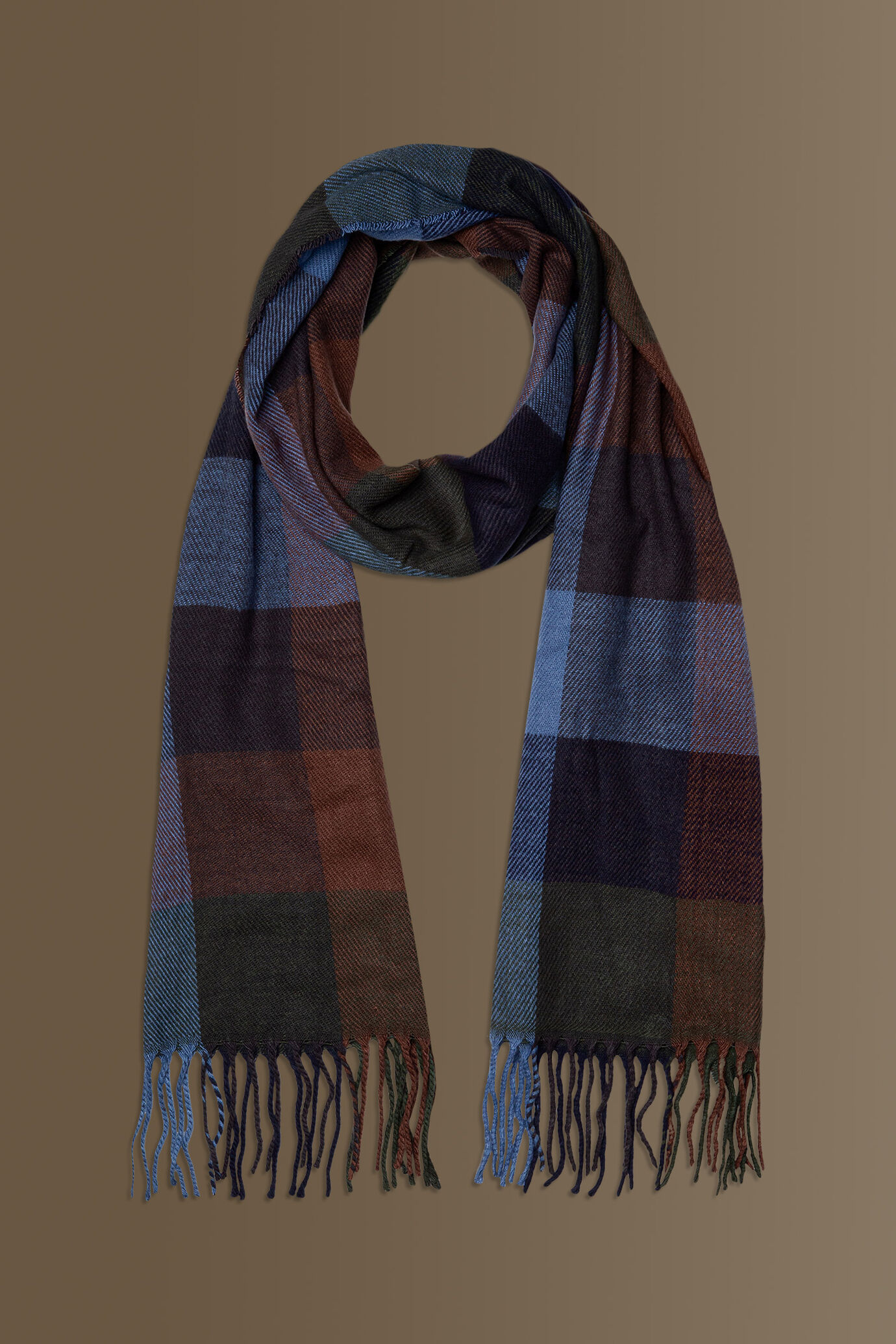 Pashmina tessuto a quadri image number 0