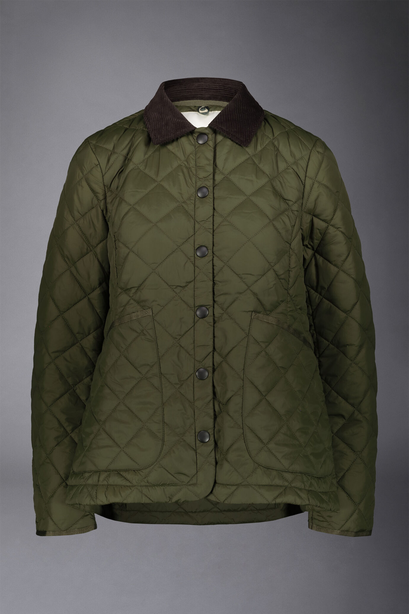 Leicht wattierte Steppjacke mit Kordhemdkragen image number 4